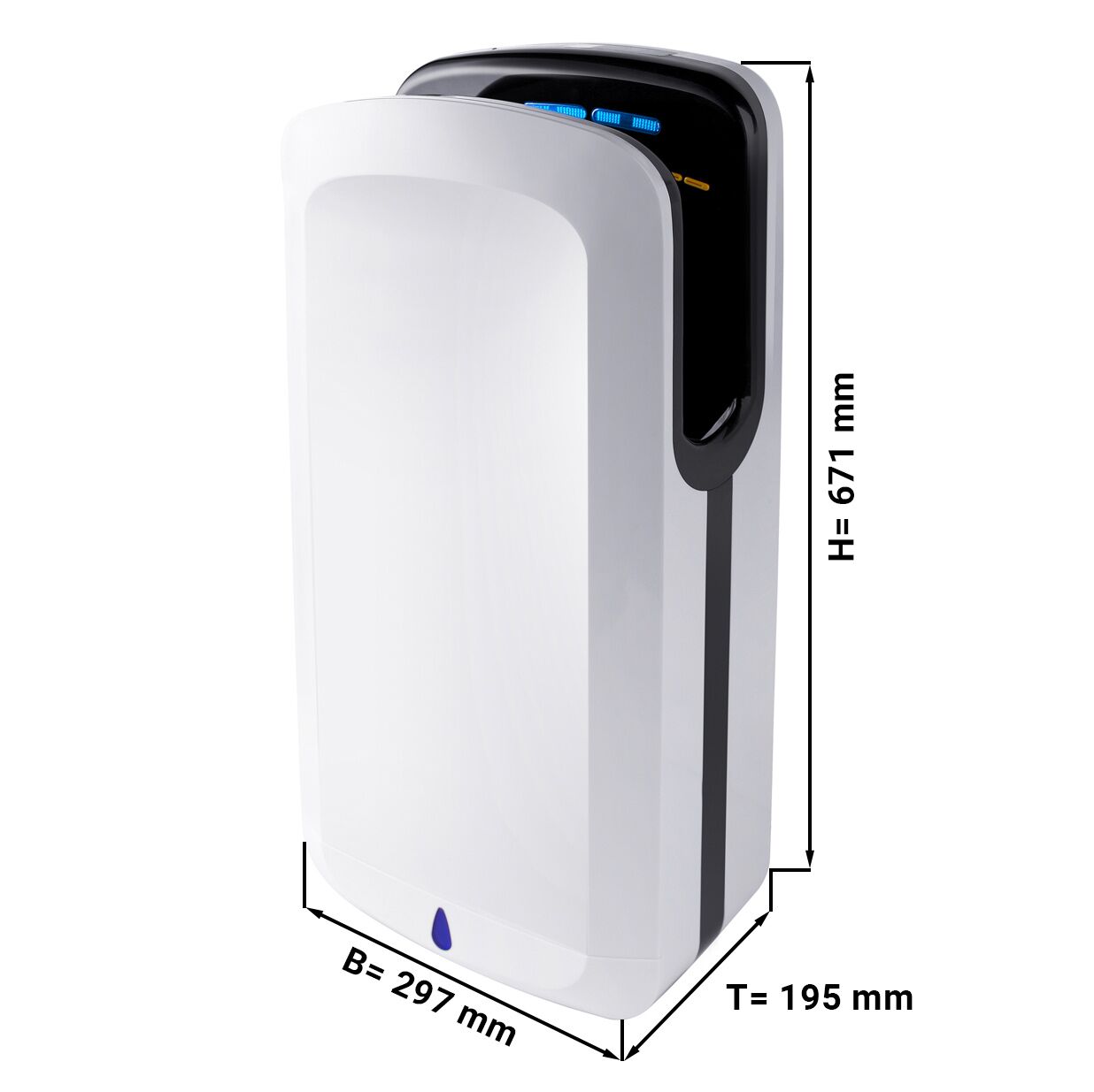 Hand Dryer with Filter - White