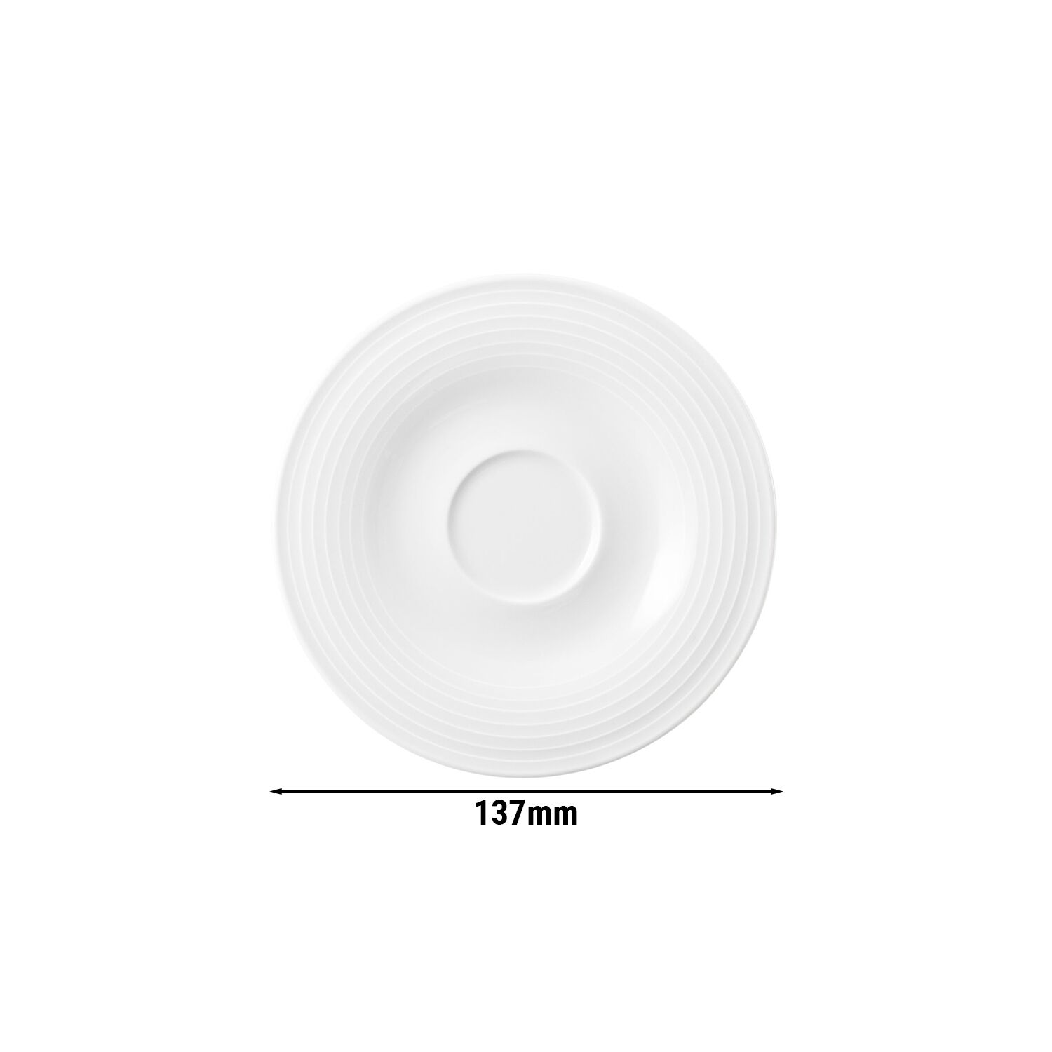 (6 pièces) SELTMANN WEIDEN | Soucoupe - Ø 135 mm - Blanc