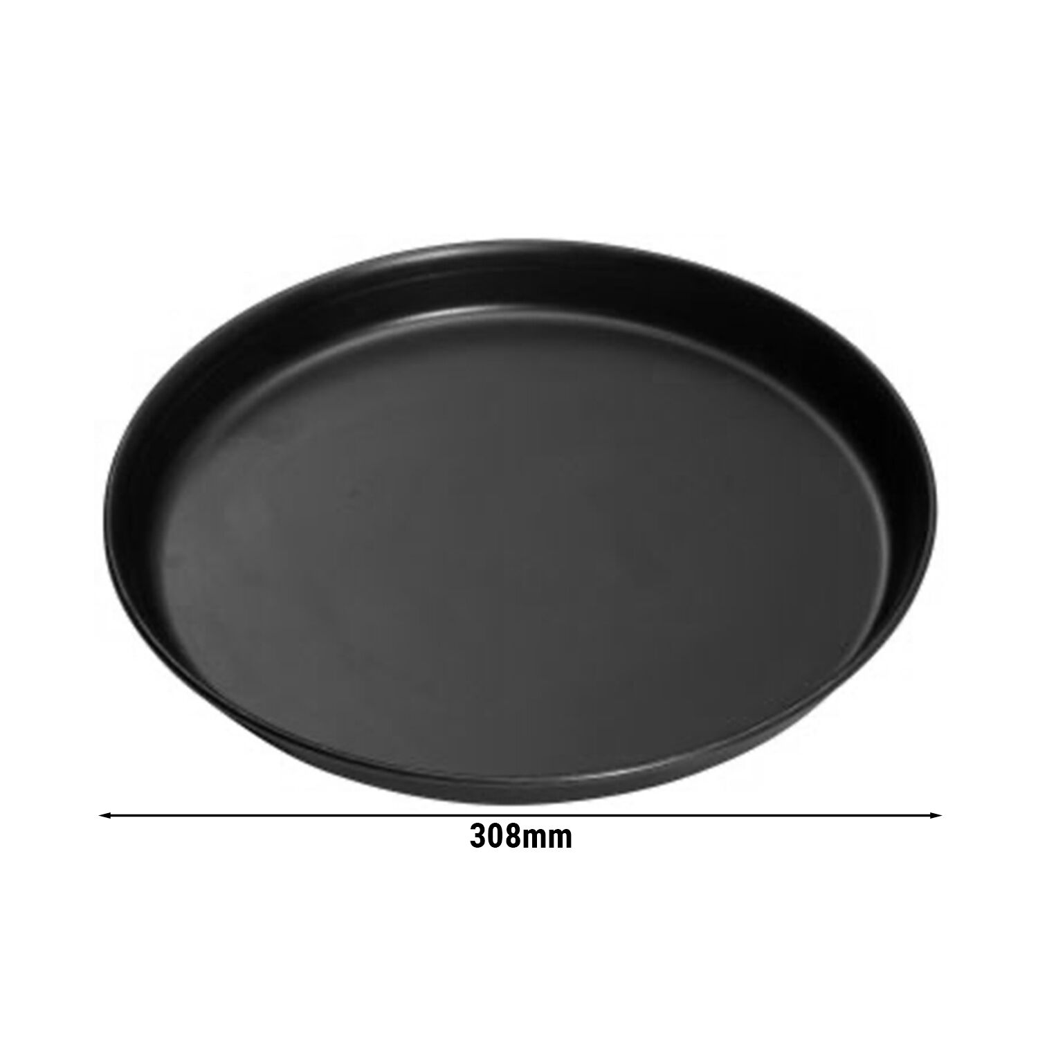 Plaque à pizza - tôle noire - Ø 305 mm
