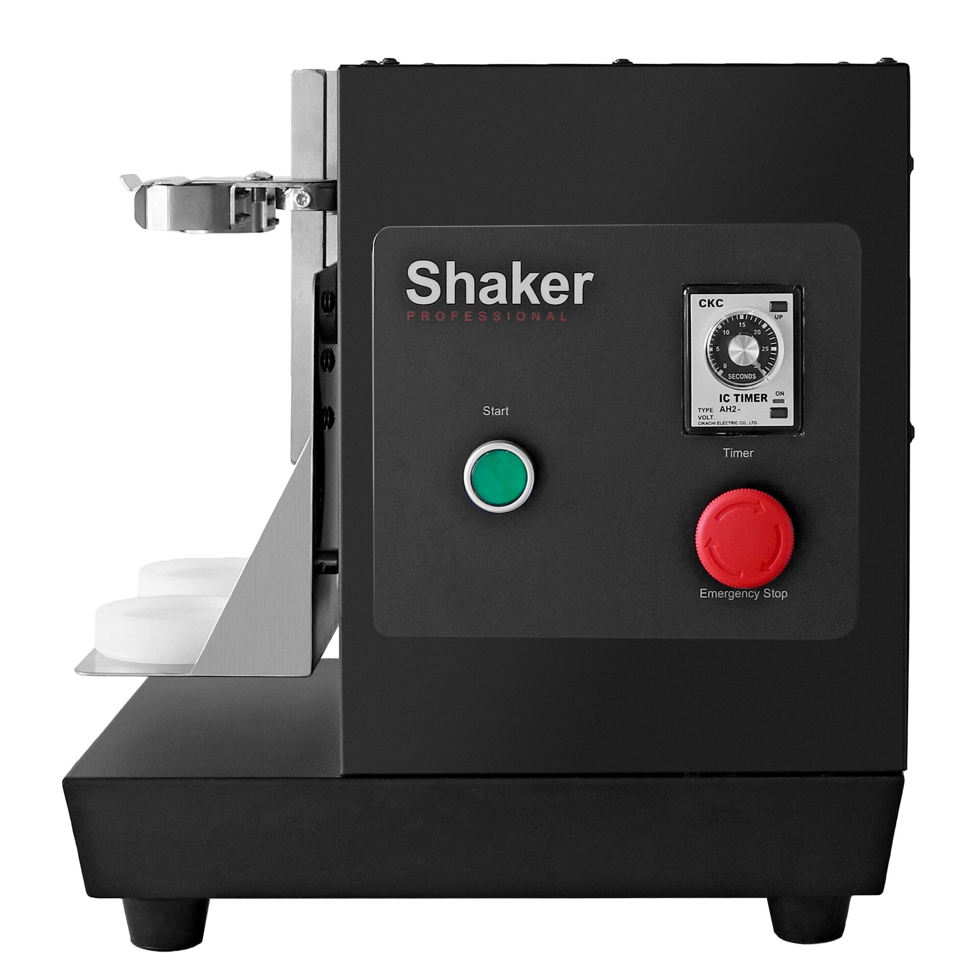 Mixeur à milk-shake, cocktail & Bubble Tea professionnel - double tête - 2x20W - 240tr/min - noir - 2x350-750ml