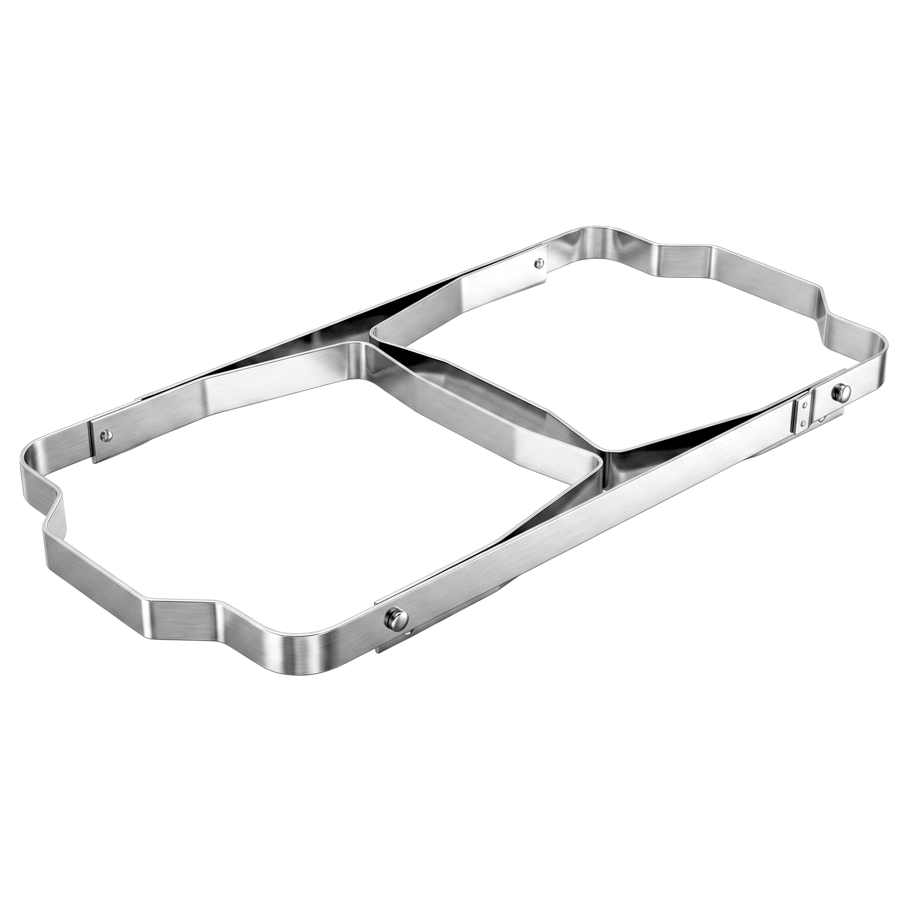 Chafing dish i rostfritt stål - GN 1/1 - med lock - stativ i rostfritt stål
