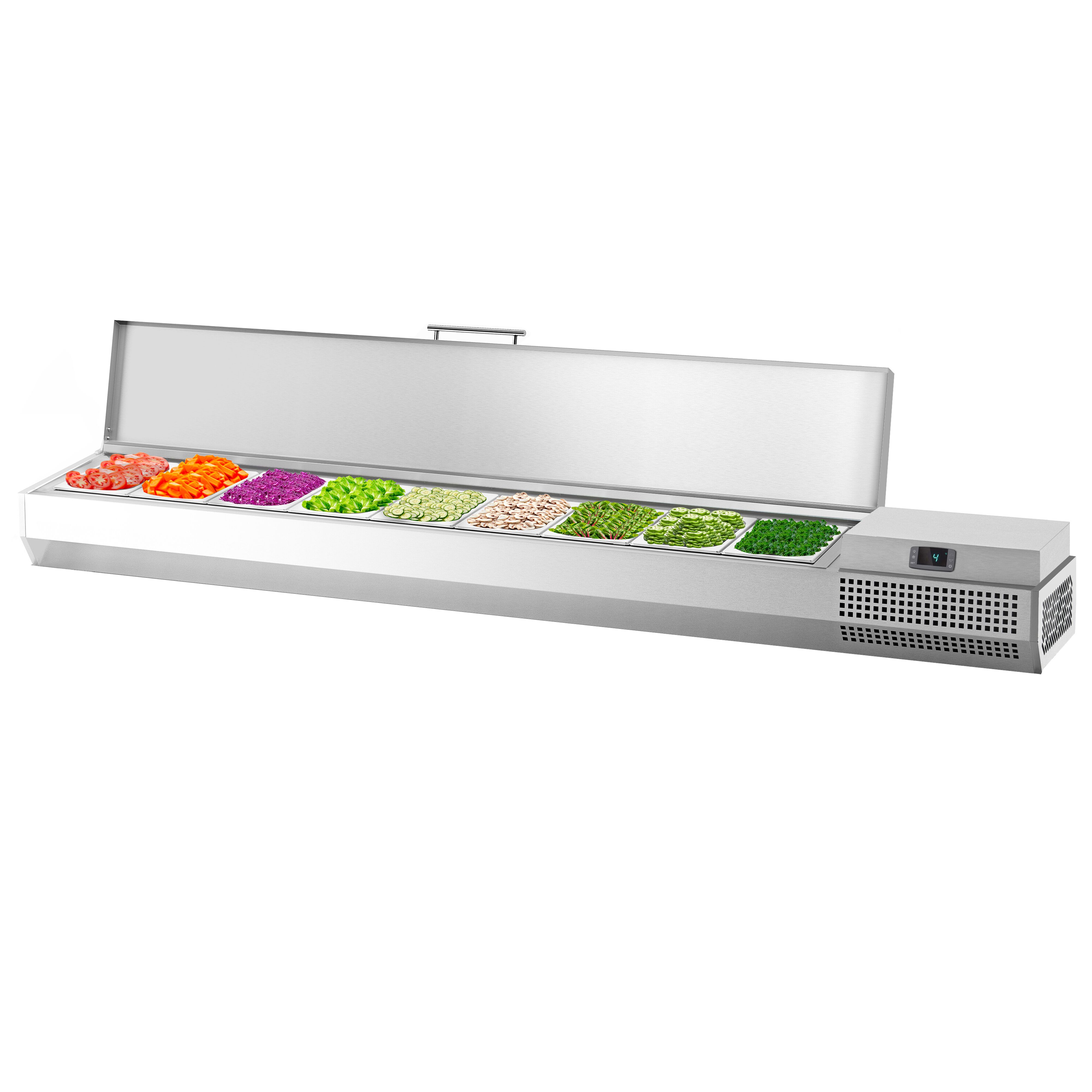 Vitrine Réfrigérée à Ingrédients PREMIUM PLUS - 1976x353mm - 9x GN 1/4