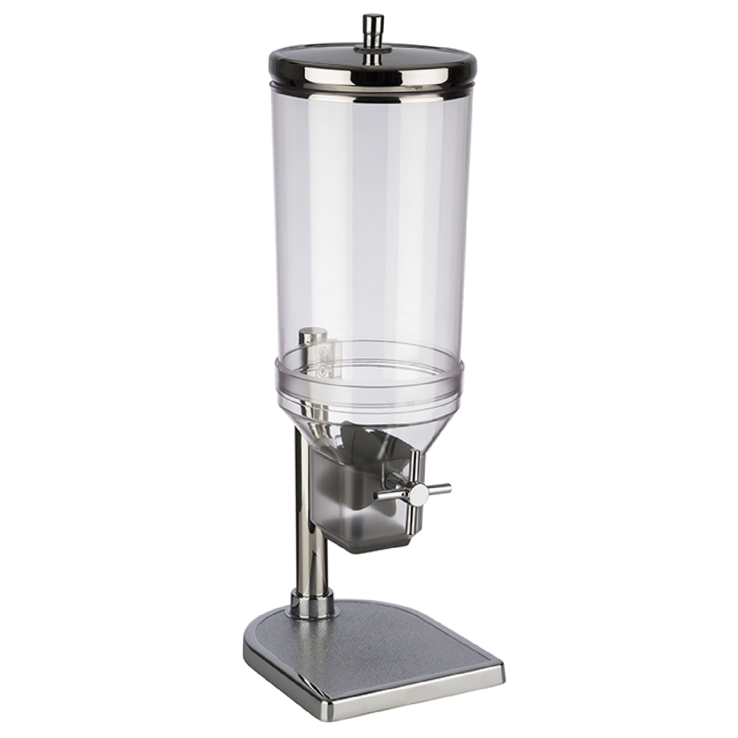 Müslidispenser - FRESH+EASY - 1 plastbehållare - 4,5 l - ställ i rostfritt stål - vridvred
