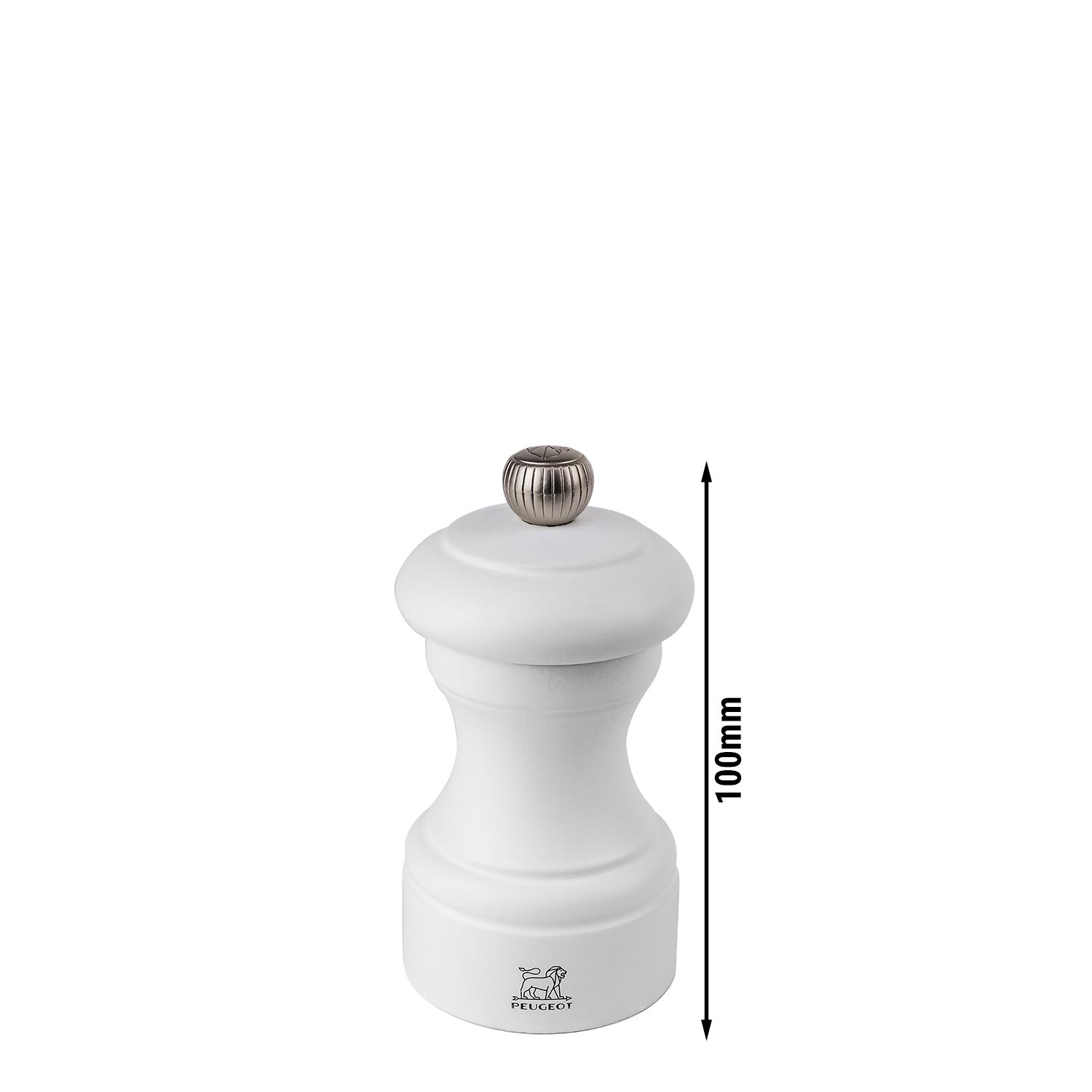 (6 pièces) PEUGEOT | BISTRO – Moulin à sel – Bois – Blanc mat – Hauteur : 100 mm