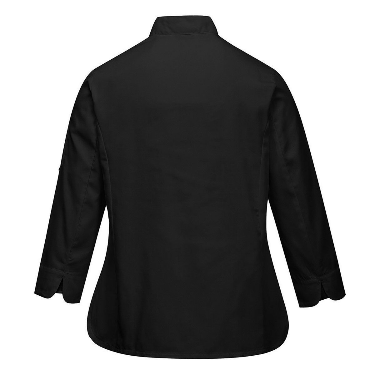 (5 pièces) Veste de cuisine femme manches longues - Noir - Taille : L