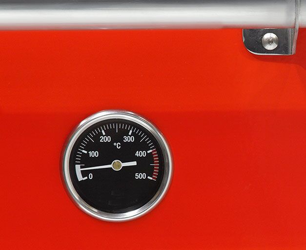Houtskooloven - 890mm - rood - 4 grillroosters