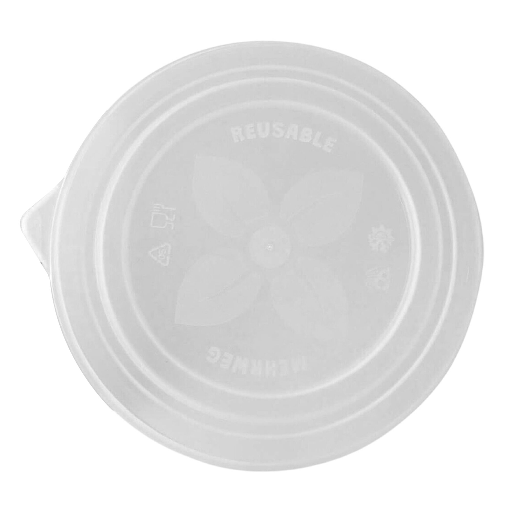 (264 pcs) Couvercle réutilisable - Transparent - compatible avec couvercles Ø185mm