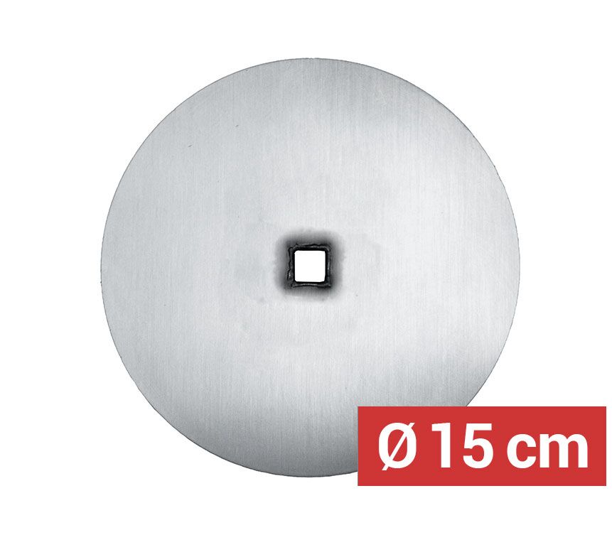 Ploča za meso za ražanj za doner kebab - Ø 150 mm - nehrđajući čelik - kompatibilno s dönerski ražnjevi 12x12 mm