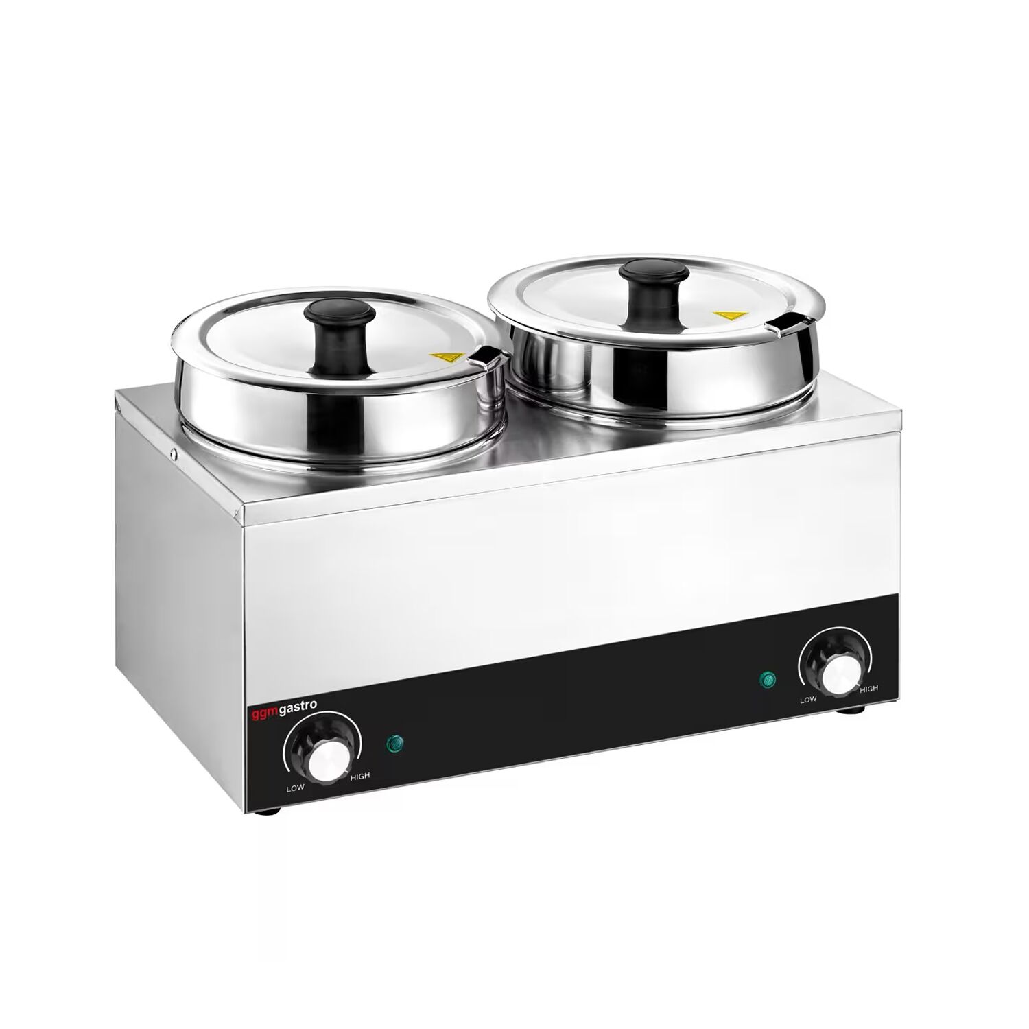 Commercial Electric Bain Marie - Wet Heat - 7L - 300W - 2 Round Pots with each 3,5L