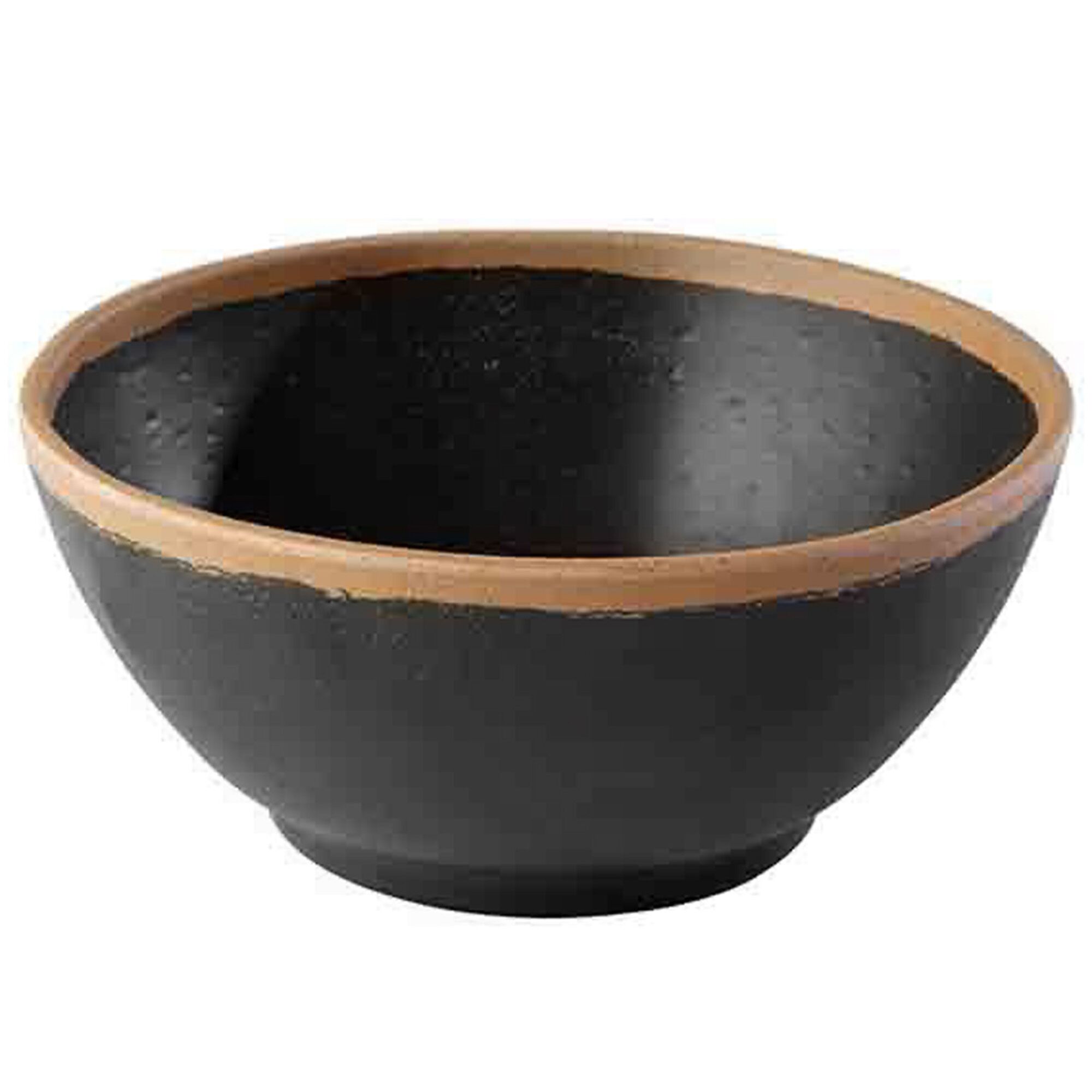 (6 pcs) Coupe - CROCKER - Mélamine - 0,7L - Ø 160mm - Profondeur : 70mm - Brown/Terracotta