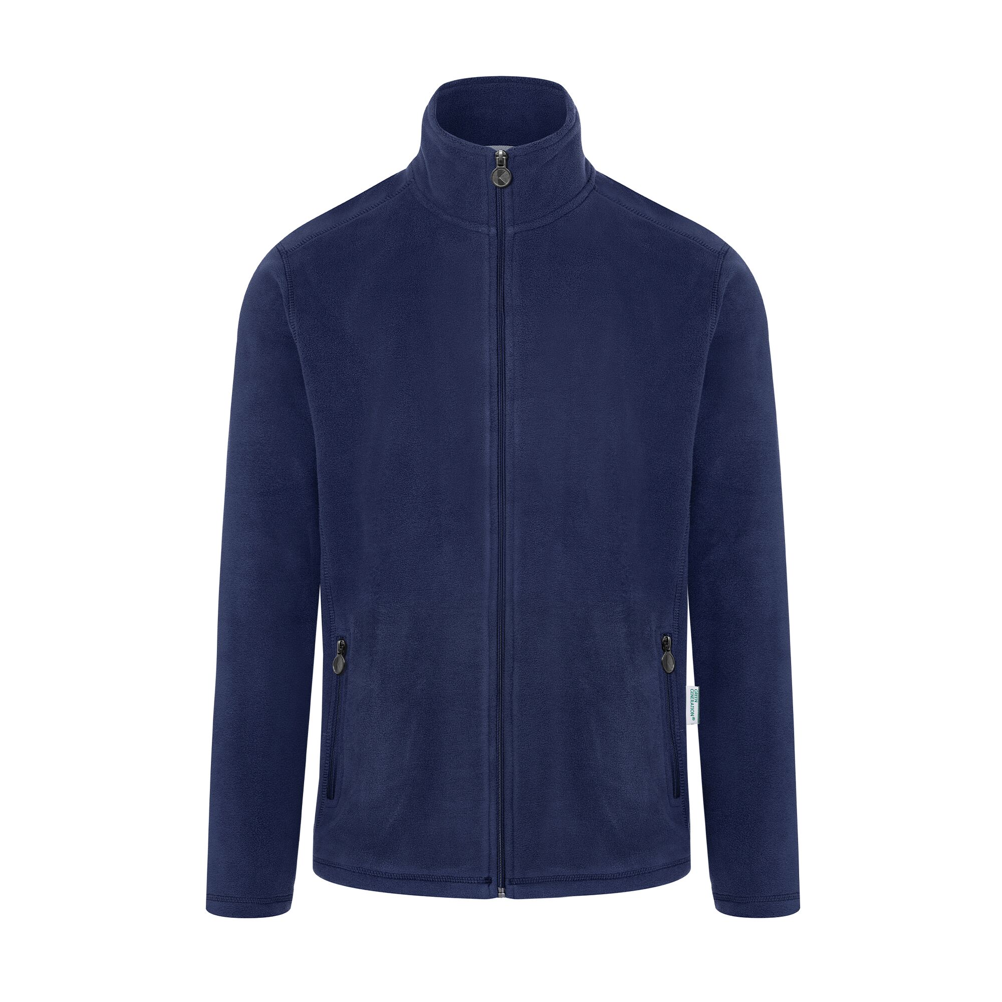 KARLOWSKY | Men's Work Fleece Jacket – Navy - 4XL - Recycled Polyester - 60°C Washable