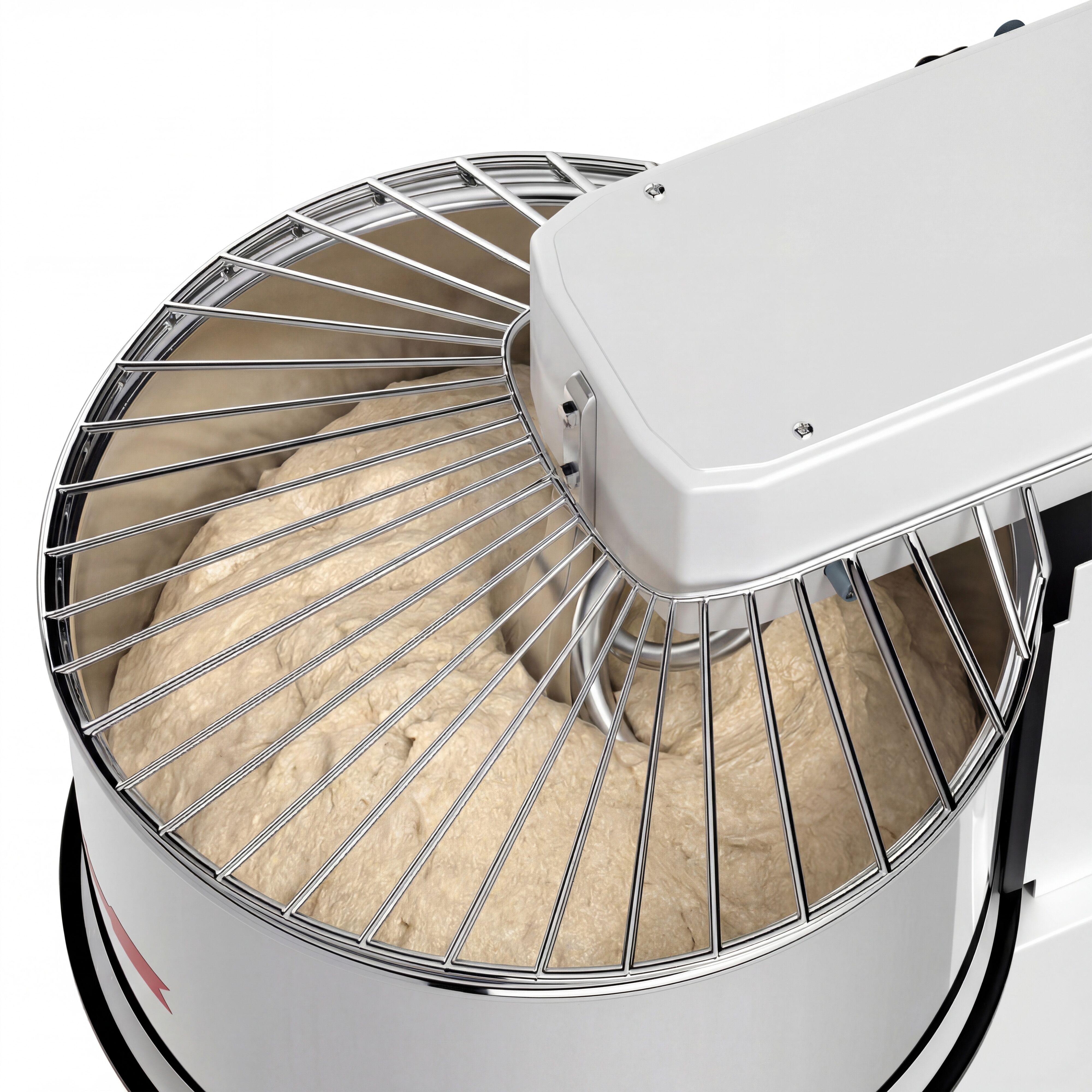 Pétrin à Pâte / Pétrin à spirale - 53 Litres / 44 kg - 1 Vitesse - Cuve Amovible & Tête Relevable - Fonction Minuterie
