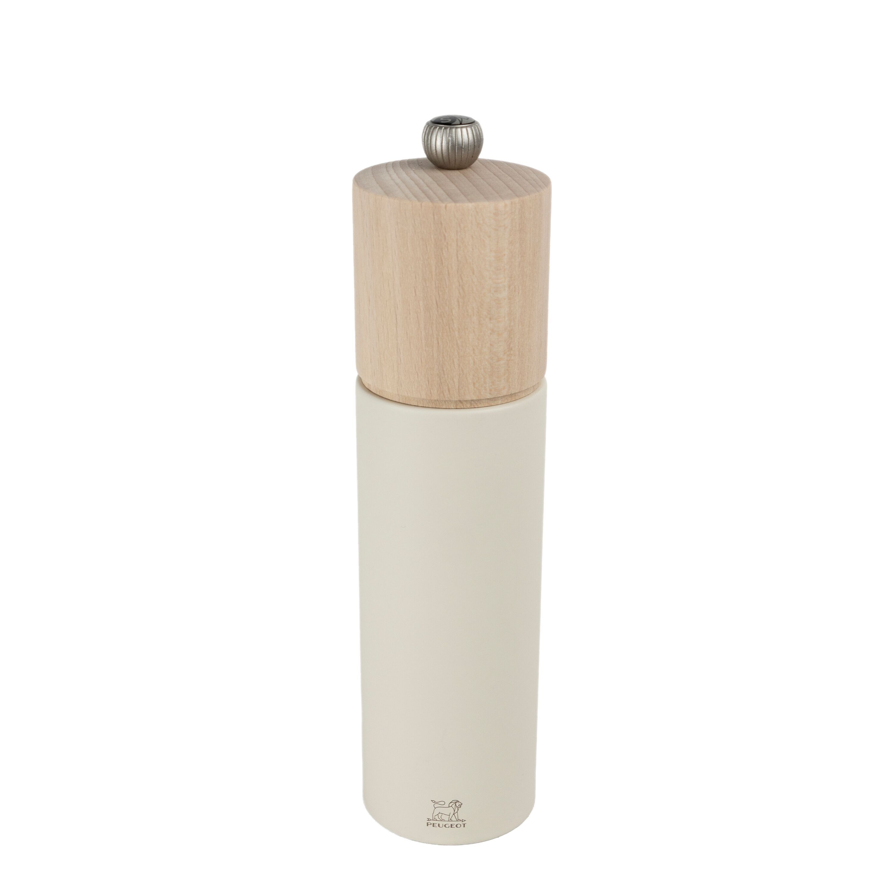 (6 pièces) PEUGEOT | BOREAL - Moulin à sel - Bois - Blanc plume - Hauteur : 210 mm