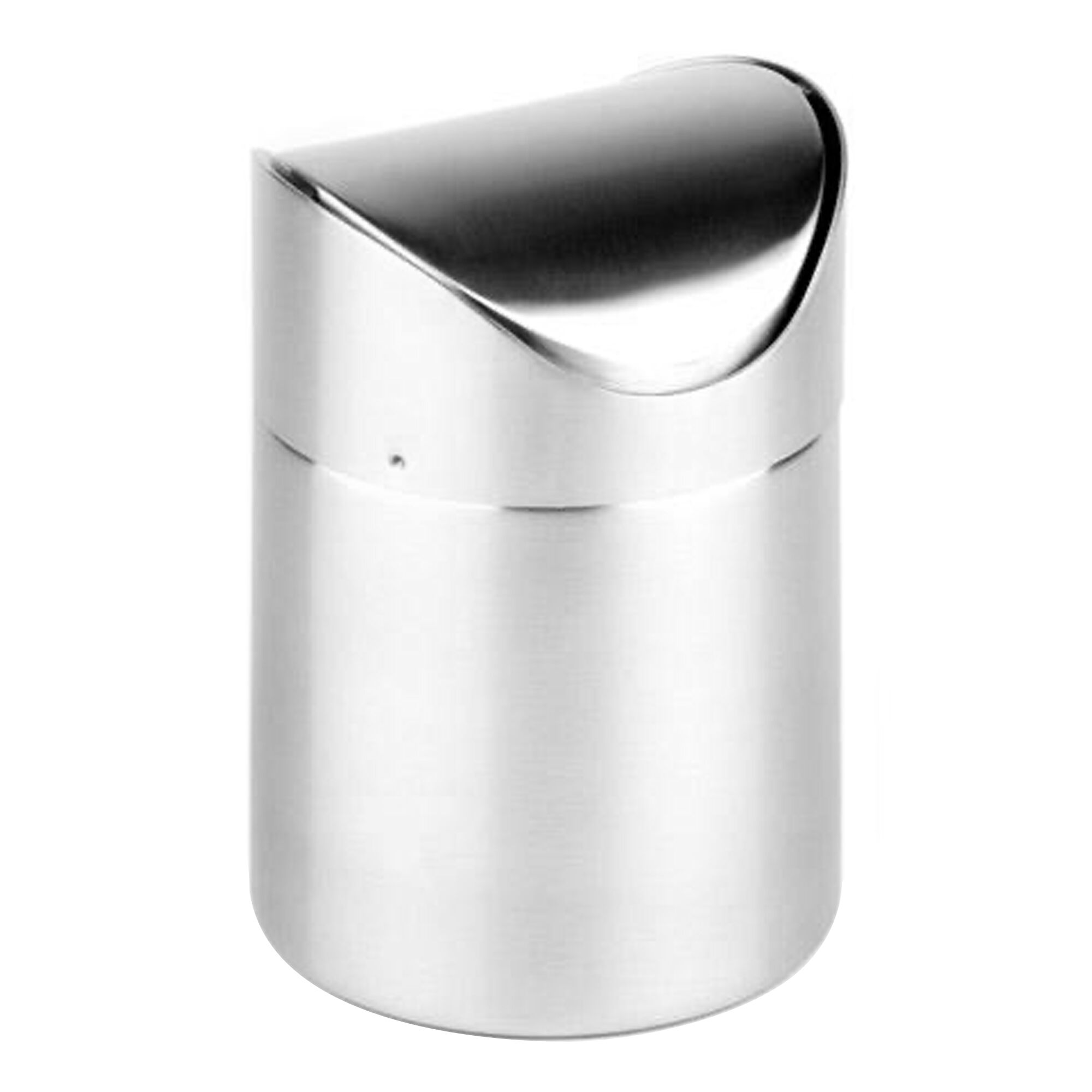 (6 pièces) Poubelle de table - inox - 1,2 litre