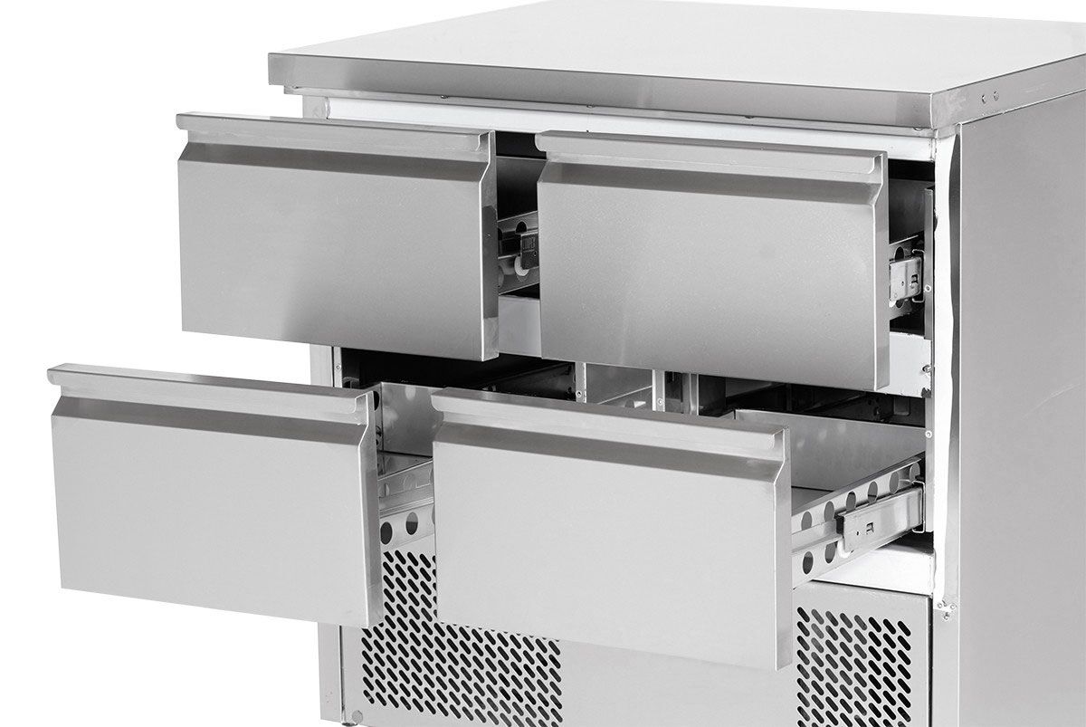 Table réfrigérée ECO - 900 x 700 mm - avec 4 tiroirs