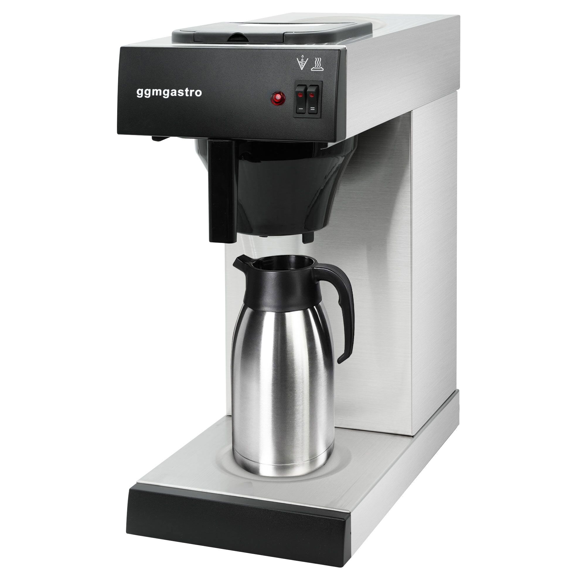 Commercial Filter Coffee Machine - 2.0L - 1.4 kW - with manual fill & hot plate - incl. 1 thermal flask