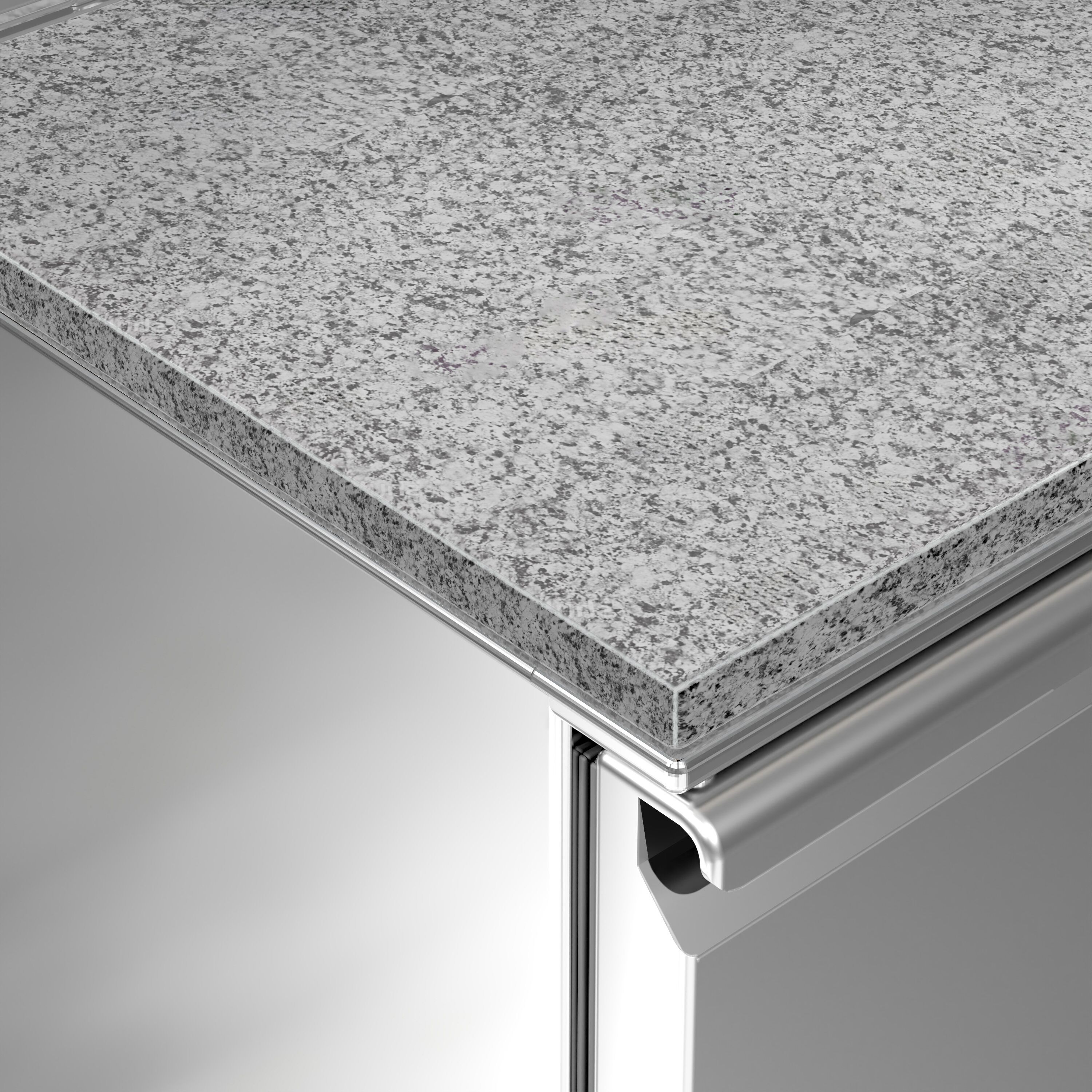 Saladette réfrigérée ECO - 1368mm - 368L - 3 portes - avec vitrine de comptoir pour 8x GN 1/6