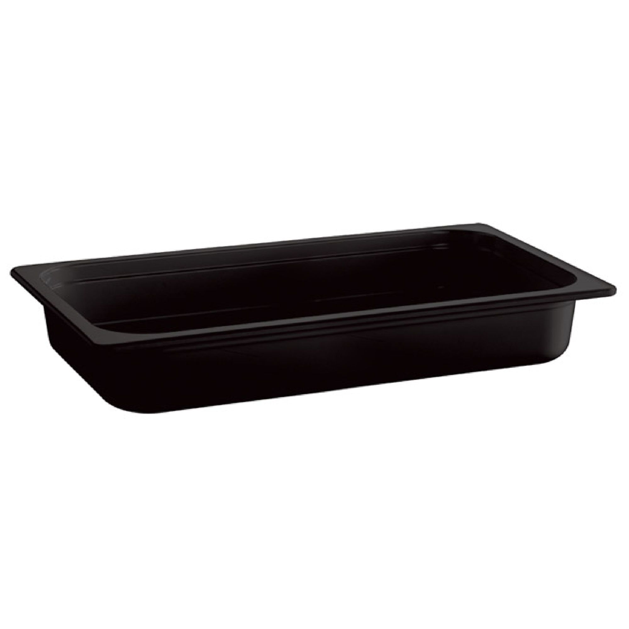 (6 pcs) Melamine Gastronorm Tray GN 1/2 - ECO - Black - 4.7L - Depth: 100mm