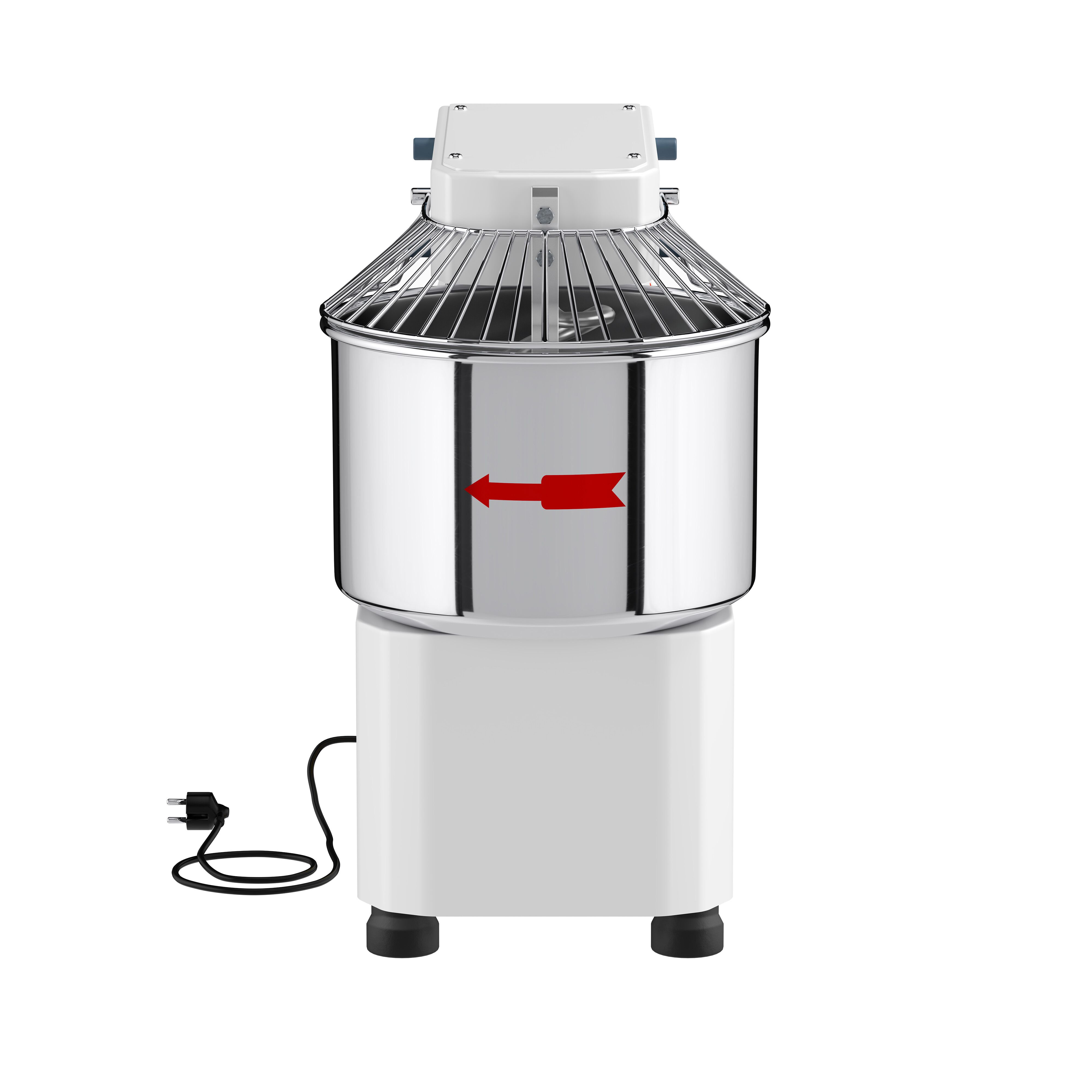 Pétrin à Pâte / Pétrin à spirale - 15 Litres / 10 kg - avec Cuve Fixe