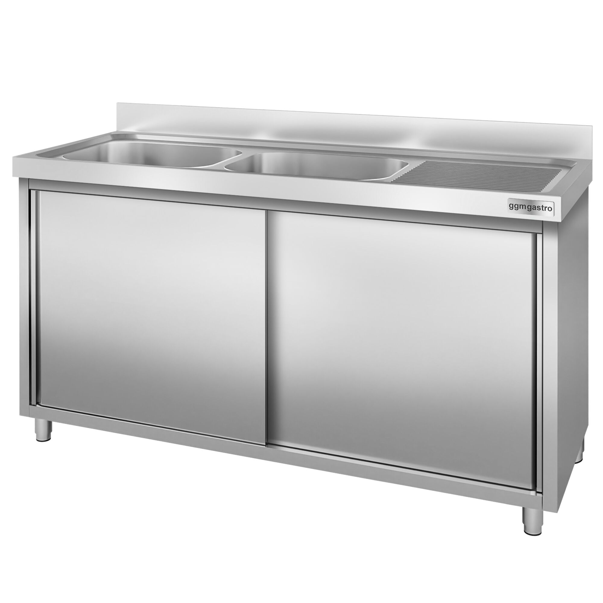 Plonge PREMIUM - 1800x700mm - avec 2 bacs