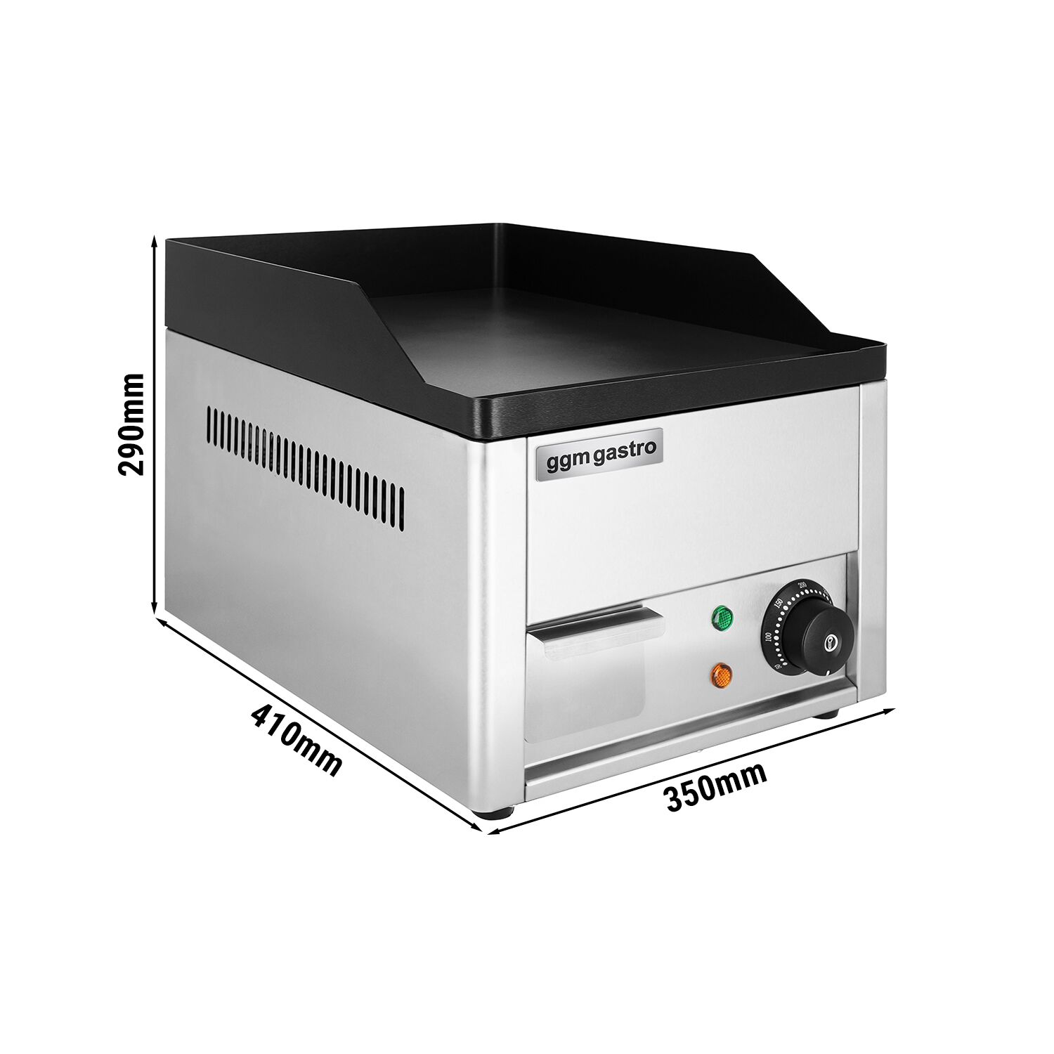 Plancha électrique - plaque acier - 2,20 kW - Lisse