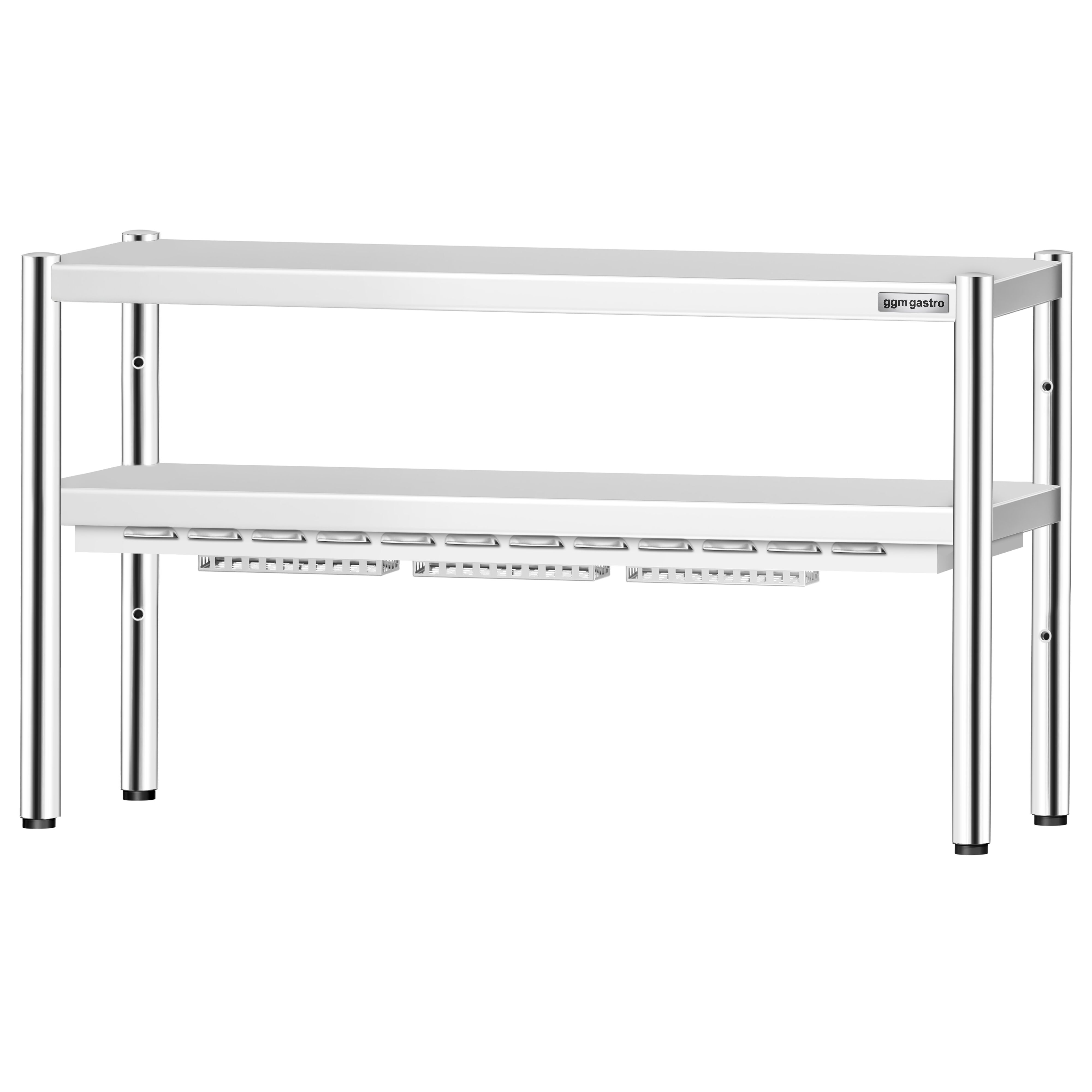 Pont chauffant PREMIUM - infrarouge - 1400x370mm - 1,05kW - 2 étages chauffants - réglable en hauteur