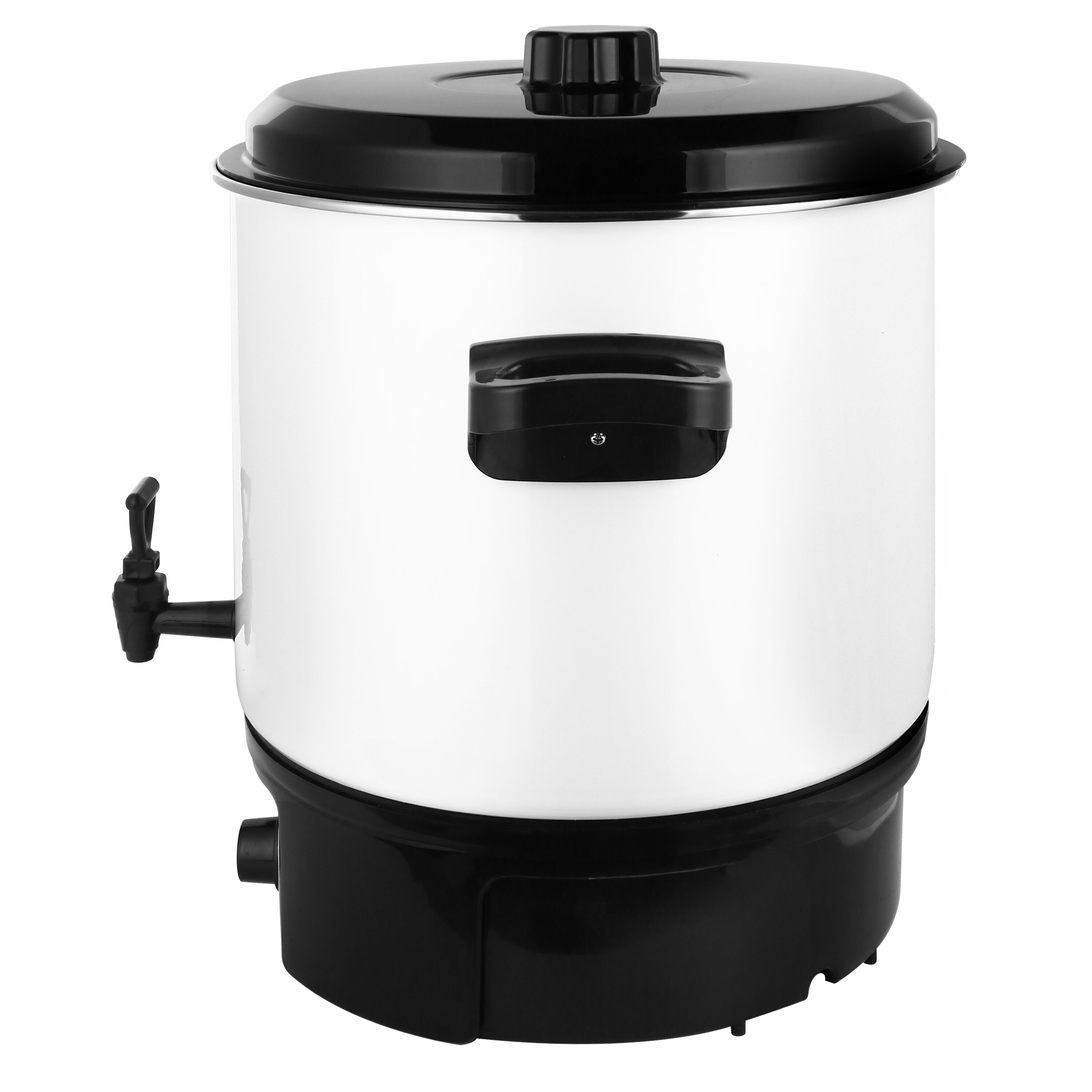 Distributeur de boissons chaudes professionnel - 27L - 1,8kW - Réglage de température en continu 30–110°C - Blanc - avec robinet de vidange et Minuteur numérique