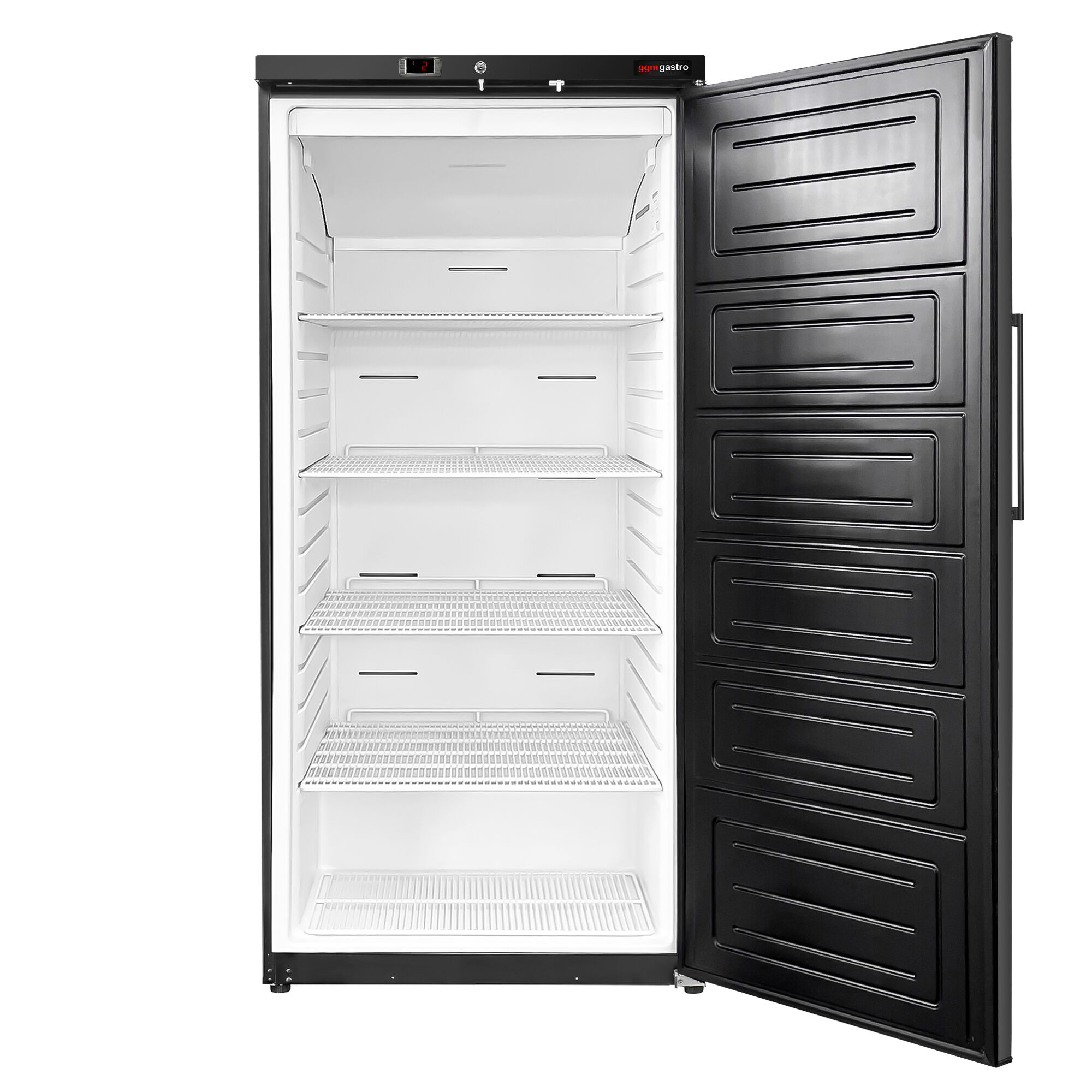 Réfrigérateur de stockage ECO – 600 litres – avec 1 porte – intérieur de la porte en plastique – Noir
