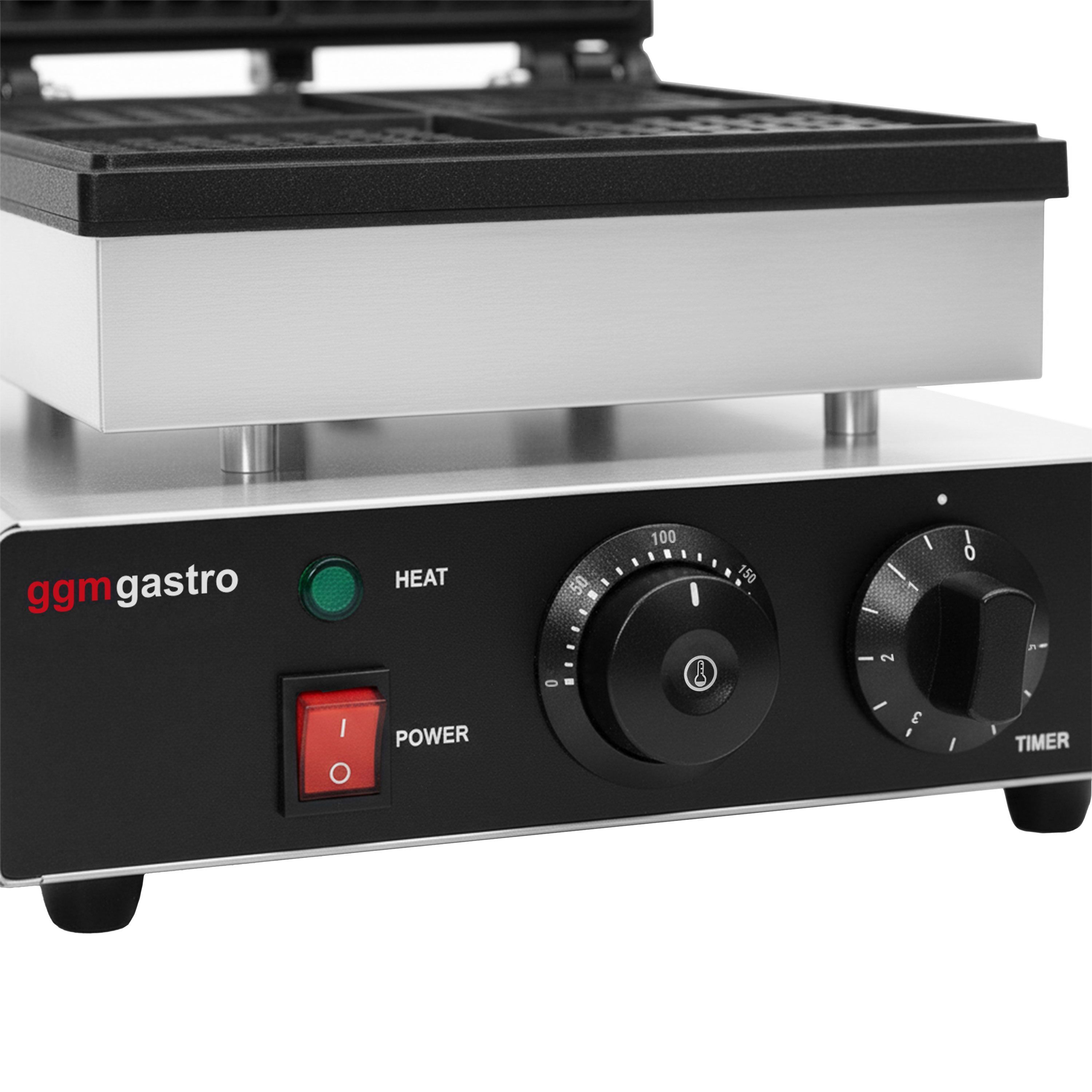 Gaufrier – simple – manuel – 1,75 kW – Forme : 4 gaufres de Bruxelles
