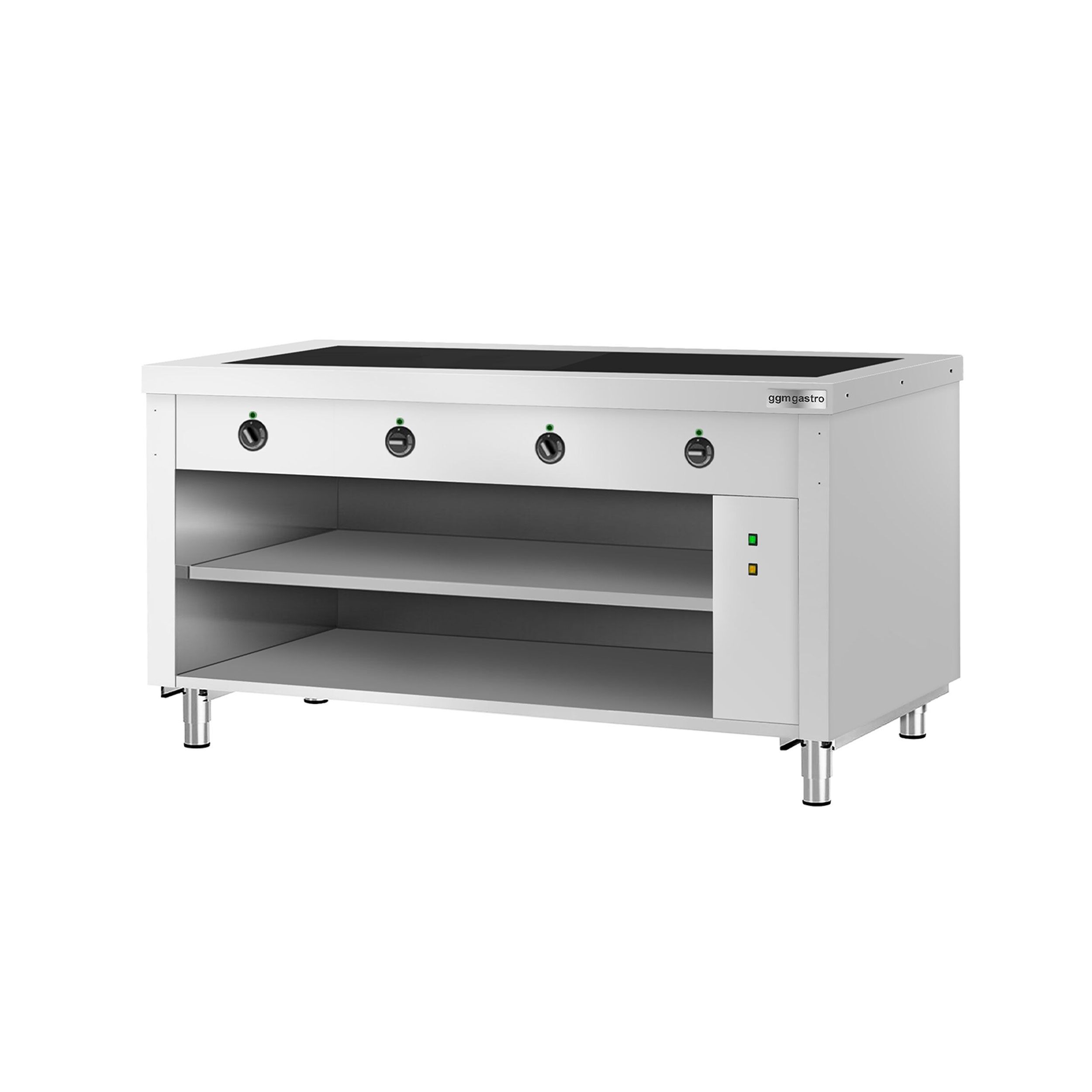 Buffet chaud KOPENHAGEN - 1560mm - avec plaque chauffante