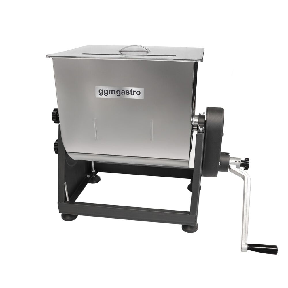 Manual Commercial Meat Mixer 22 - 28L - 25kg - 1.1kW - Reverse Function - incl. Meat Mincer - 450-480kg/h