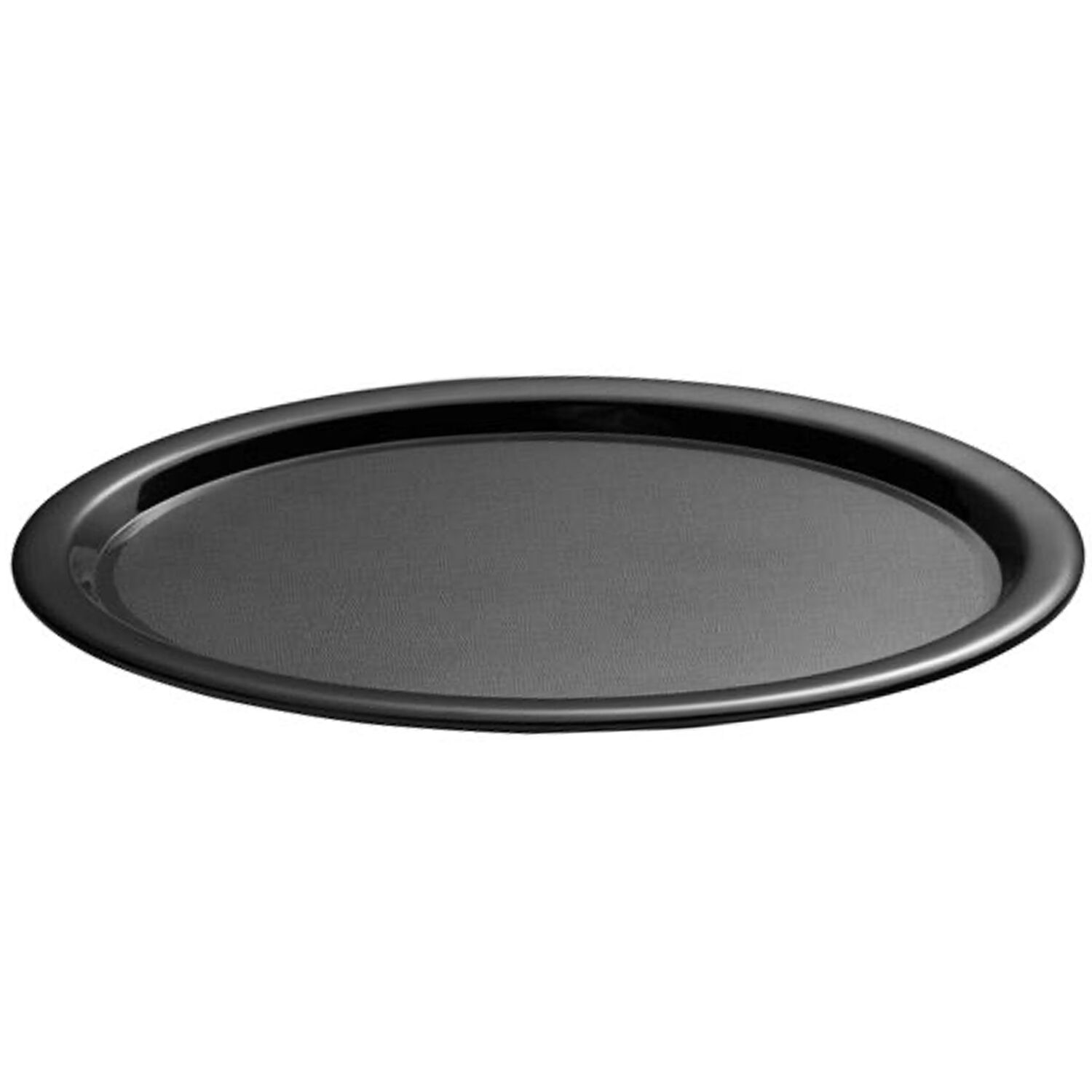 (6 pcs) Plateau fast food - KAFFEEHAUS - Mélamine - 285x215mm - Hauteur:15mm - Noir - empilable, compatible lave-vaisselle