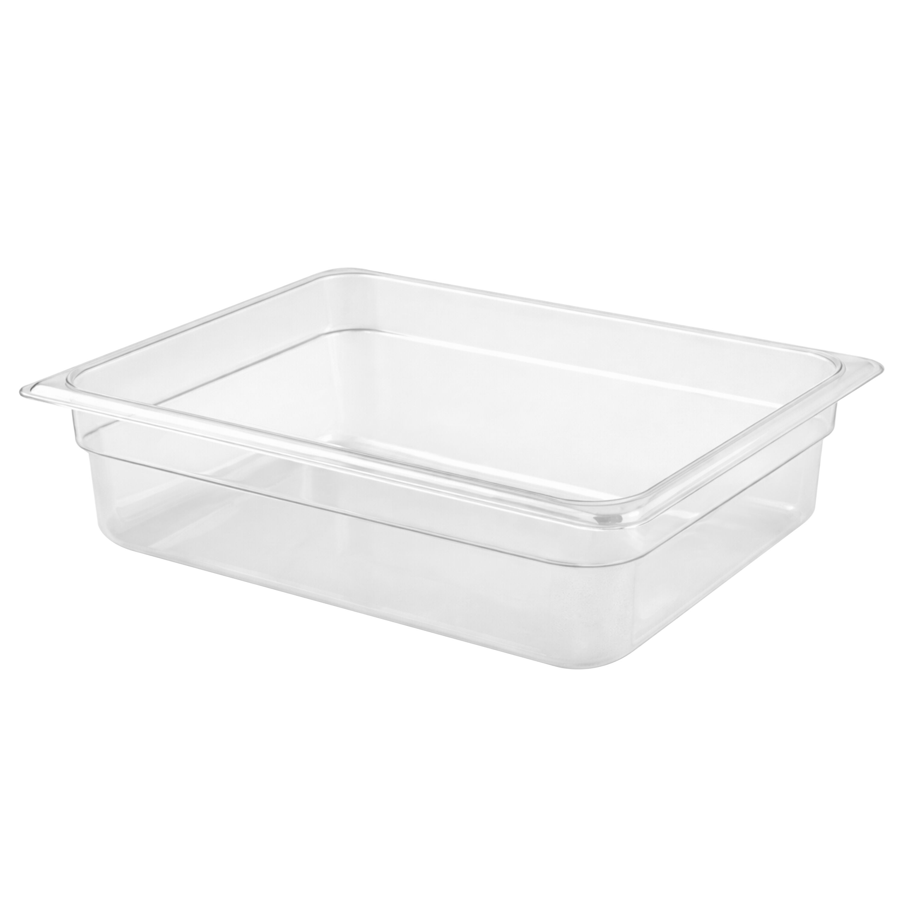 (6 pièces) Bac en Polycarbonate GN 1/2 - Transparent - Hauteur : 150 mm
