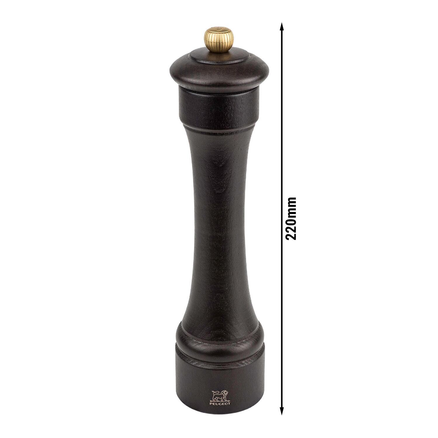 (6 pièces) PEUGEOT | HOSTELLERIE - Moulin à poivre - Bois - Chocolat - Hauteur : 220 mm
