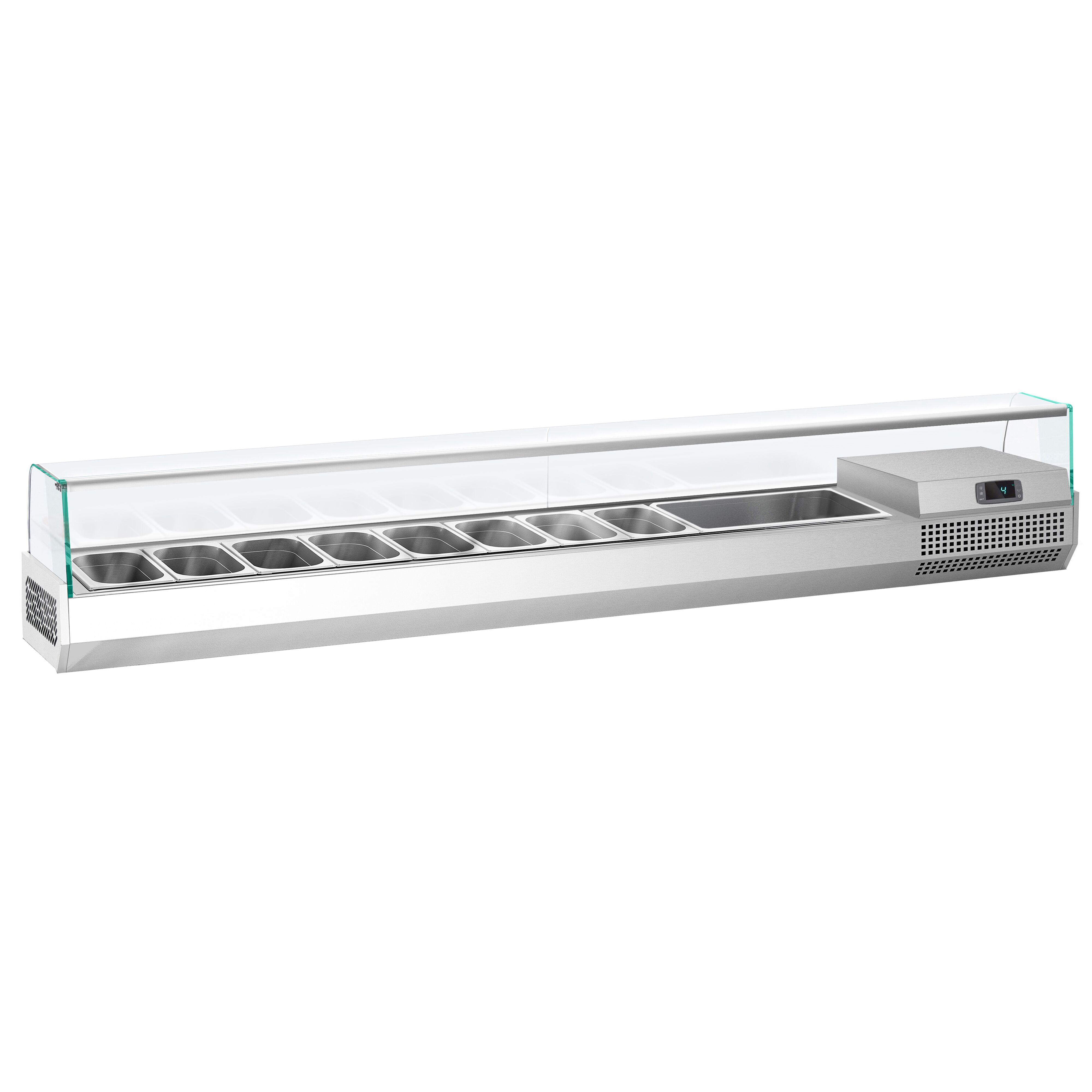 Vitrine Réfrigérée à Ingrédients PREMIUM PLUS - 2300x353mm - 11x GN 1/4