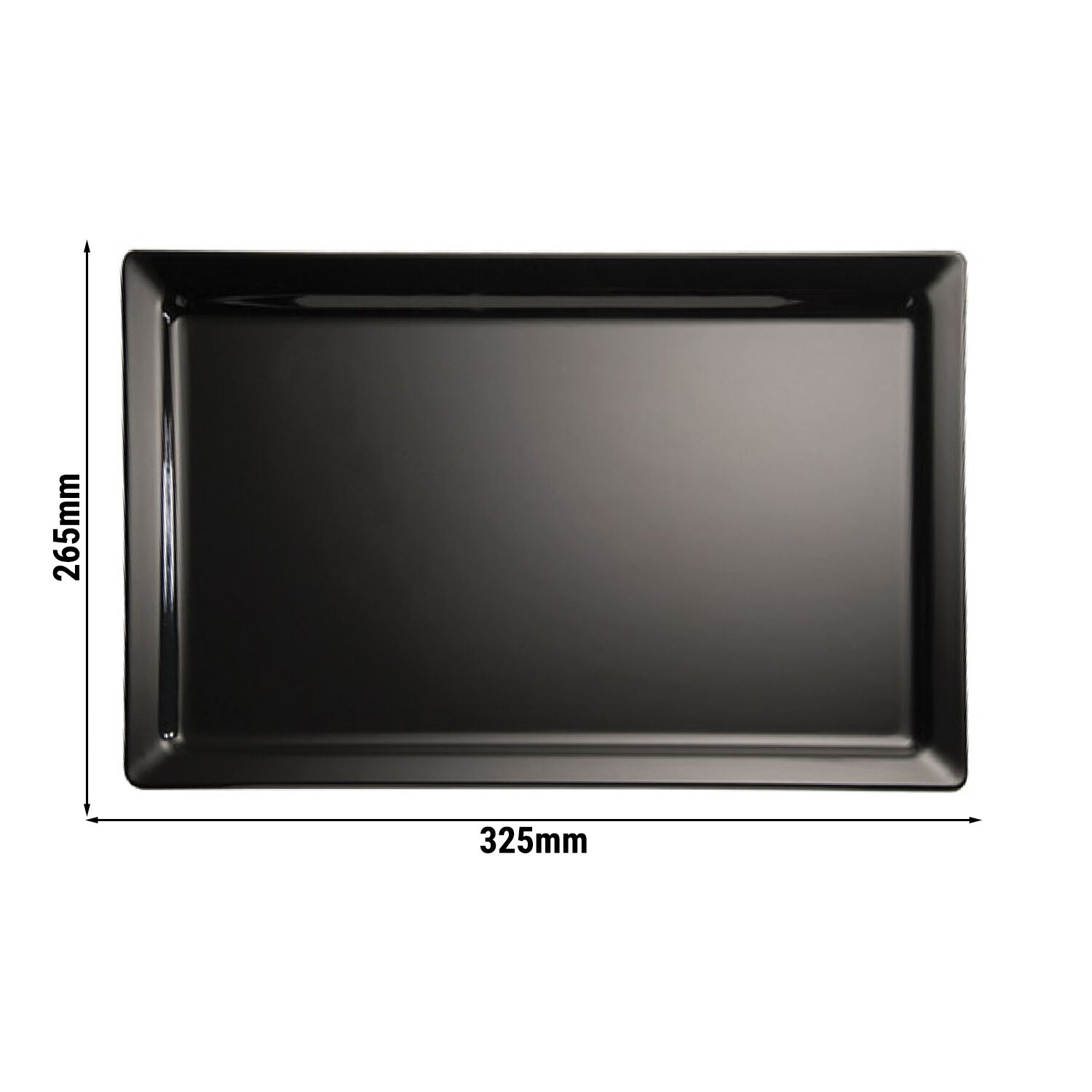 (6 pièces) Plateau GN 1/2 – PURE – Mélamine – Hauteur : 30 mm – Blanc