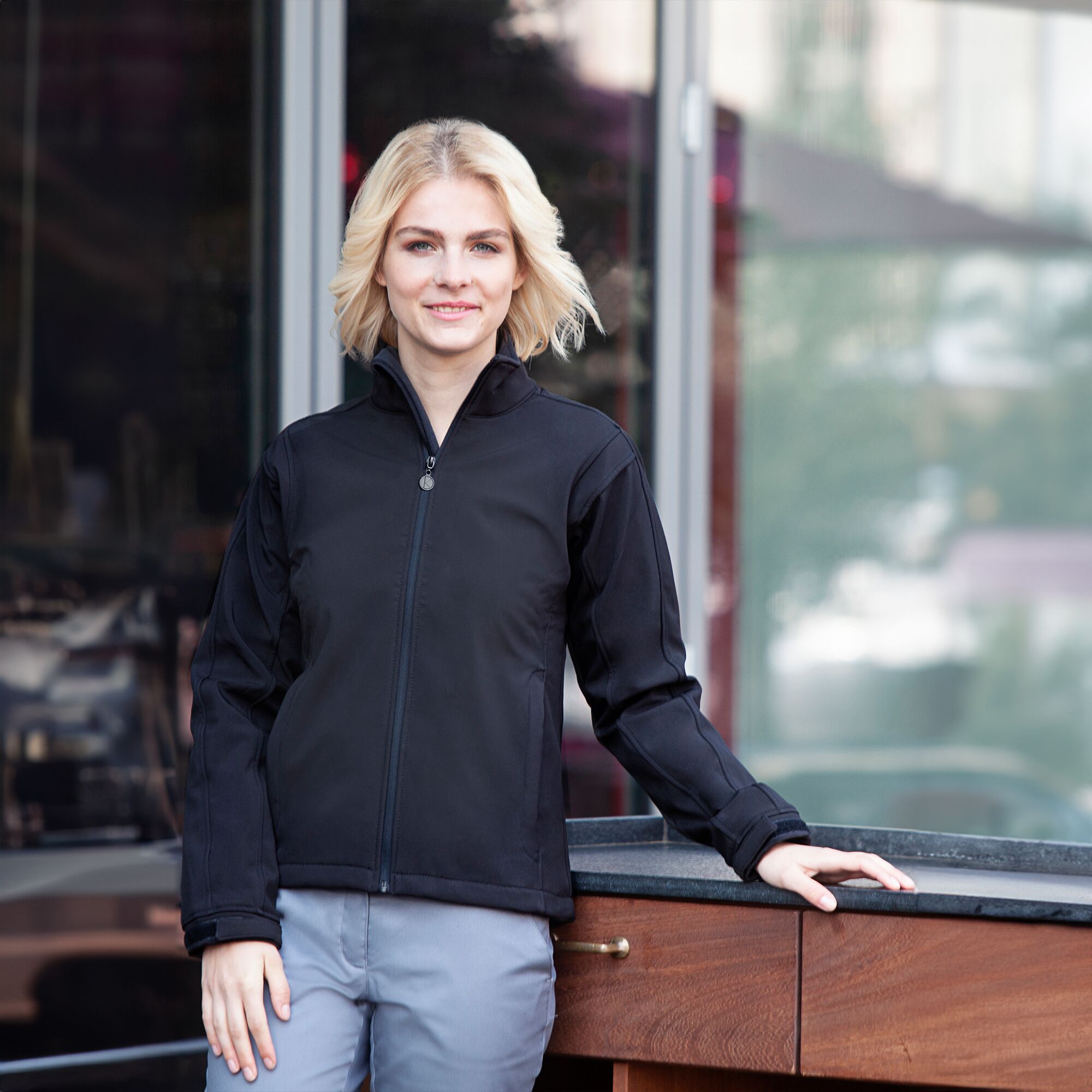 KARLOWSKY | Women's Classic Softshell Jacket – Black - Size 3XL - 5,000 mm Waterproof - Breathable