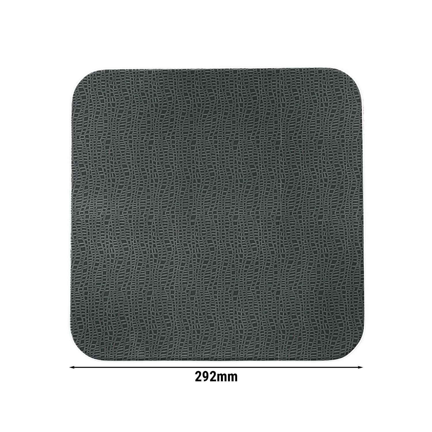 (4 pièces) SELTMANN WEIDEN | Assiette coupe – plate carrée – 290 × 290 mm – Anthracite