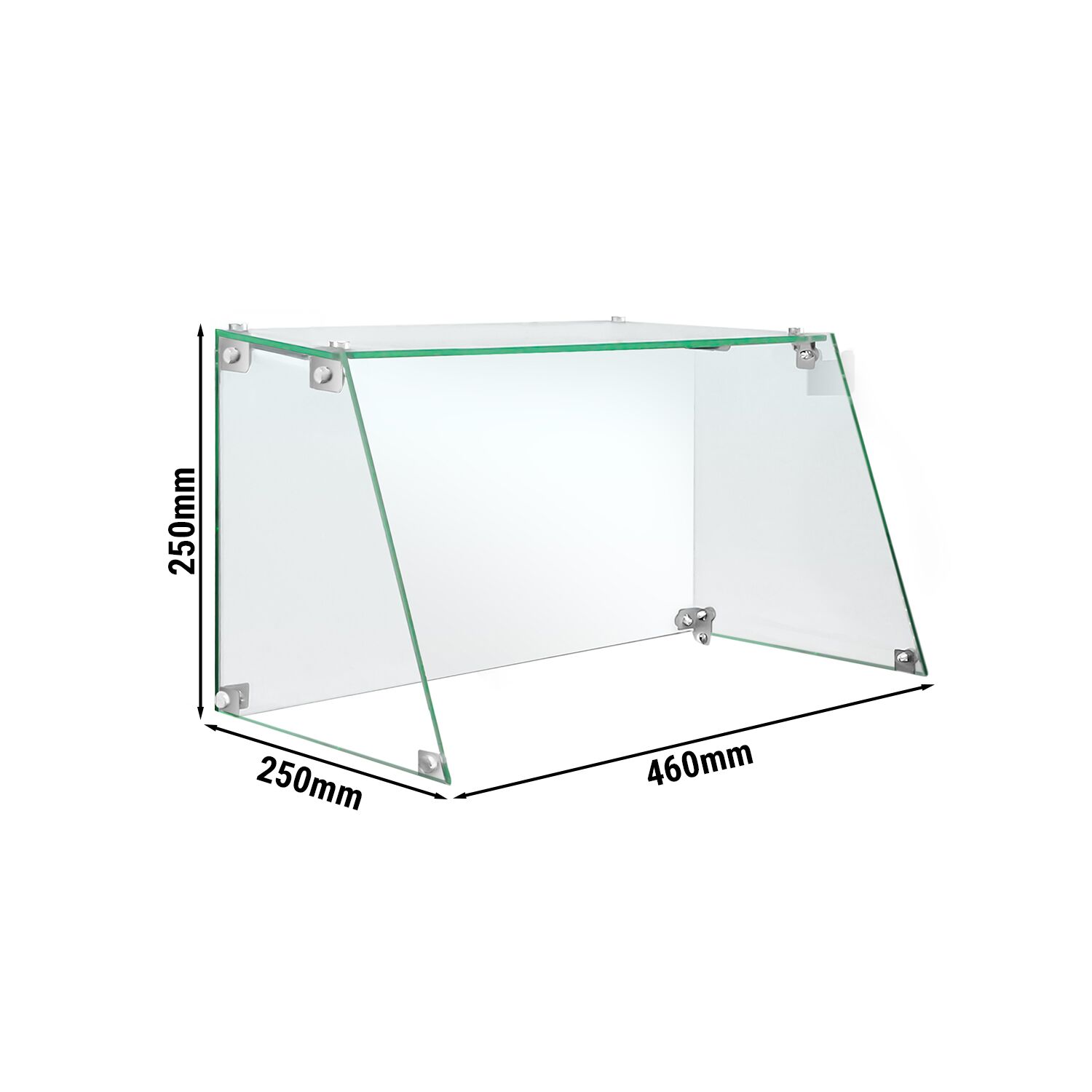 Glasaufsats för korvgrill - 460x250x250 mm - glas - transparent - passar till HDGJ5N