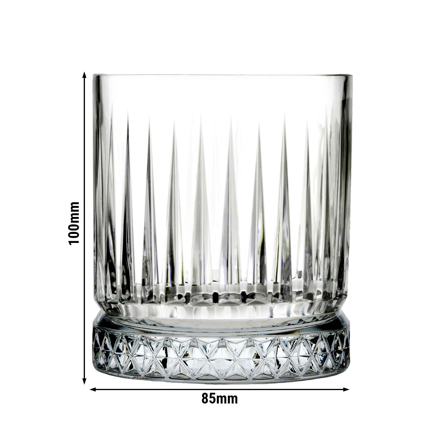 (12 pcs) Gobelet - ELYSIA - 355 ml - Transparent