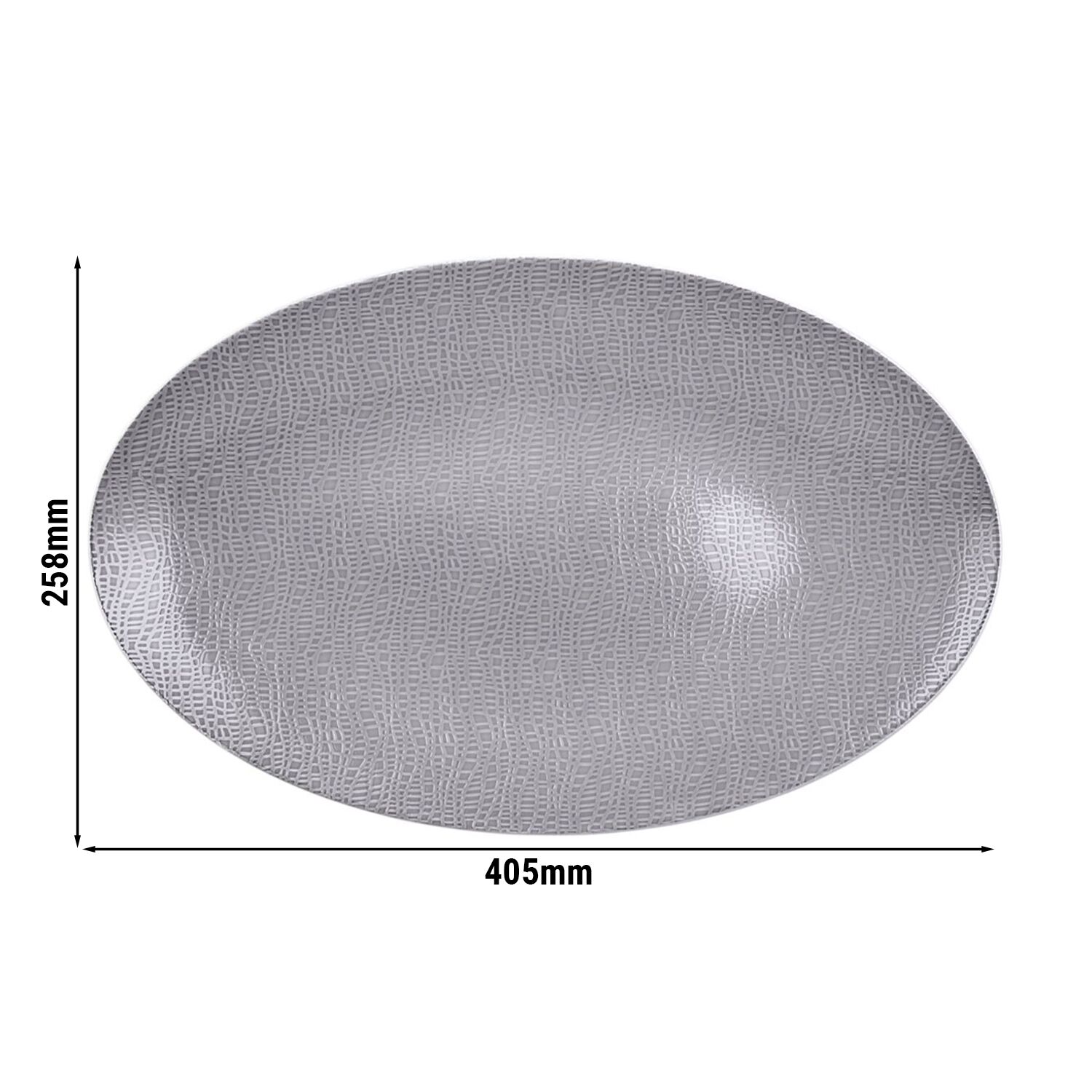 (2 pièces) SELTMANN WEIDEN | Plat de service - 400x255 mm - Gris         