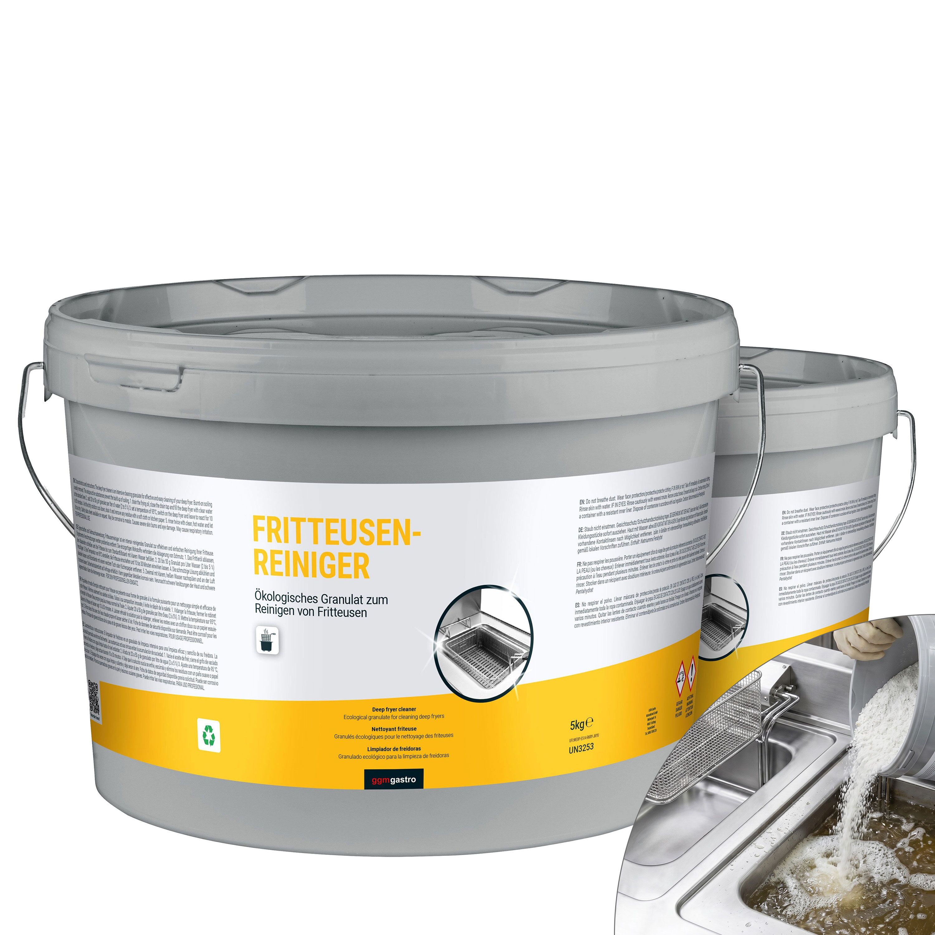 (2 pcs) Détergent pour friteuse (granulés) - à 2x5kg