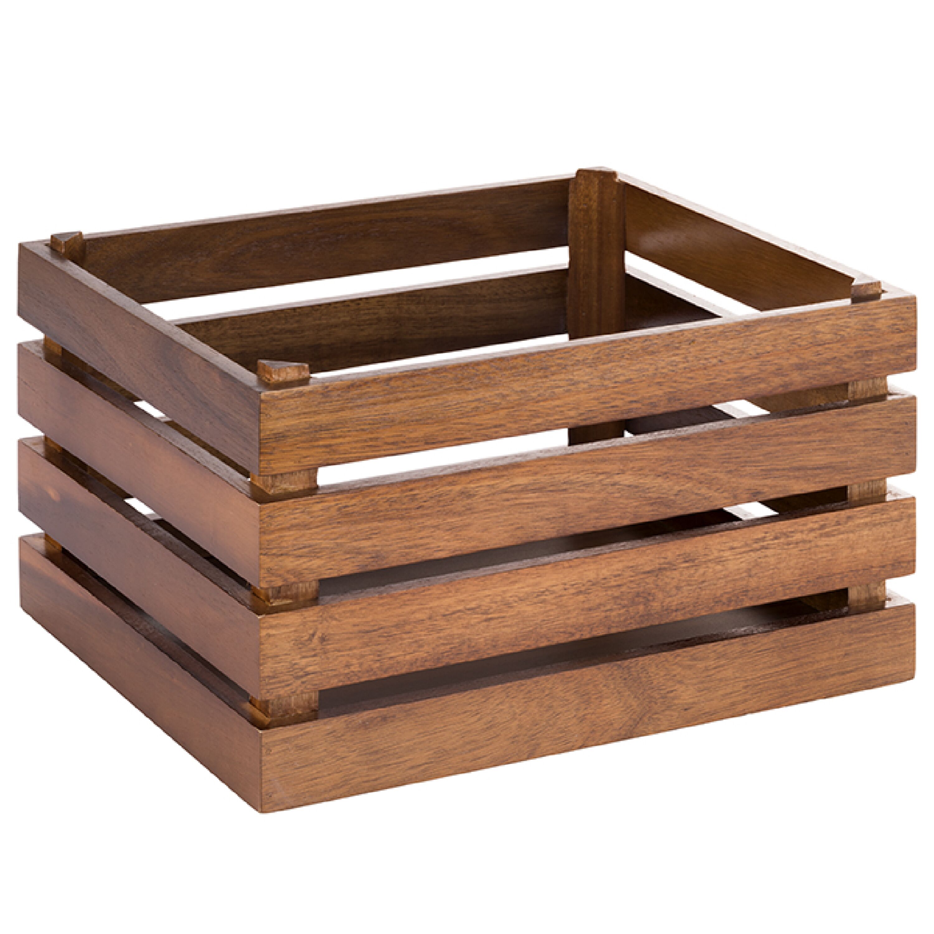 Caisse pour buffet - SUPERBOX - Hauteur:200mm - Bois - Brun - compatible avec GN 1/2