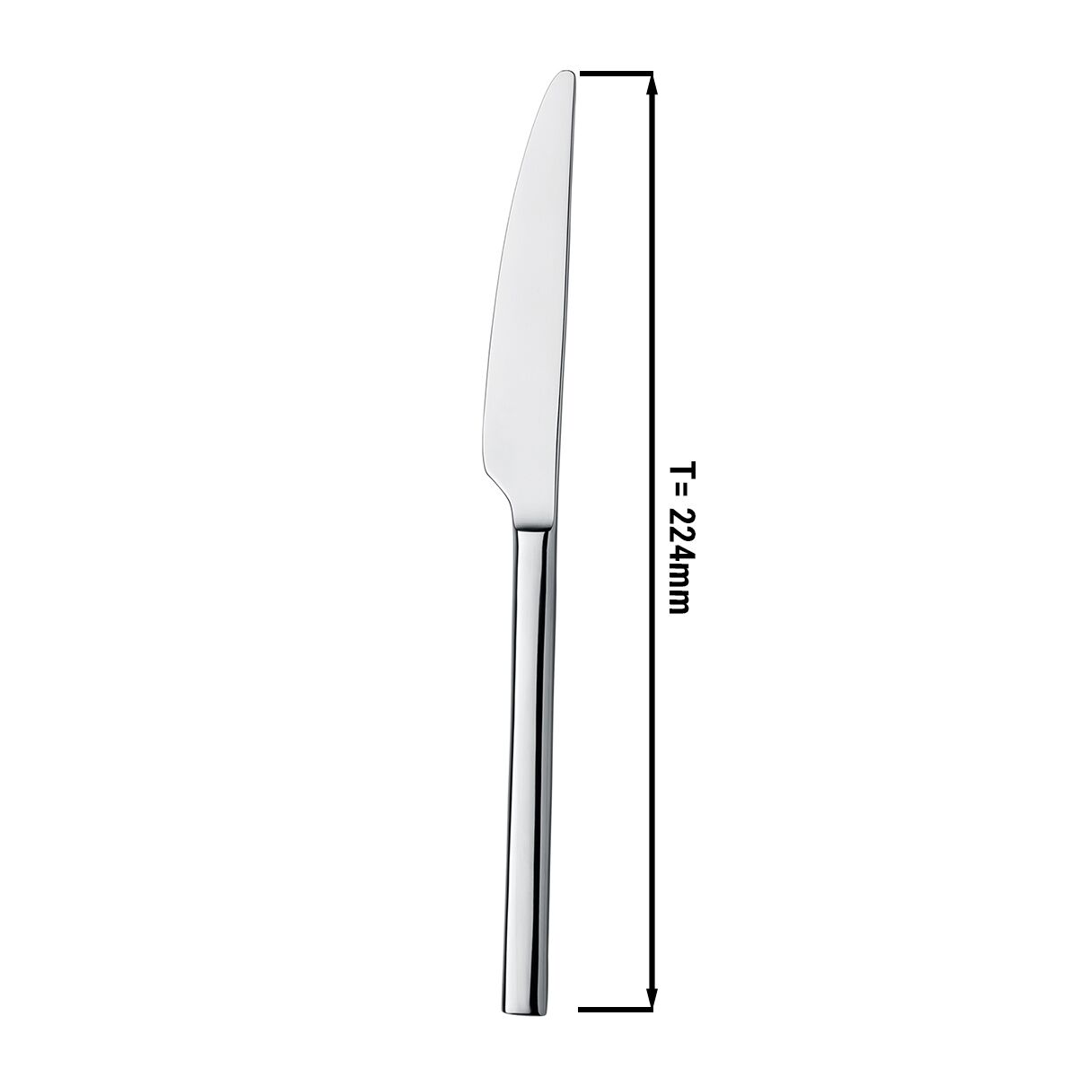 (12 pcs) Couteau de cuisine Giancarlo - Acier inoxydable 18/10 - 224mm - Brillant