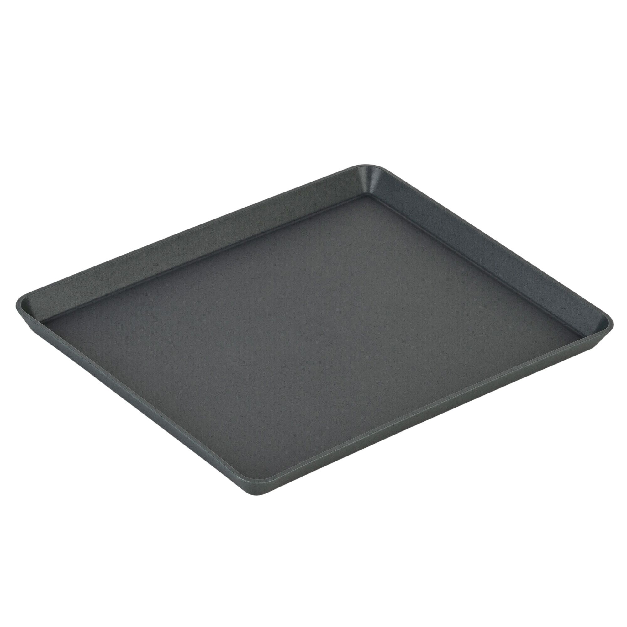 (12 pièces) Assiette Réutilisable - Carrée - Gris