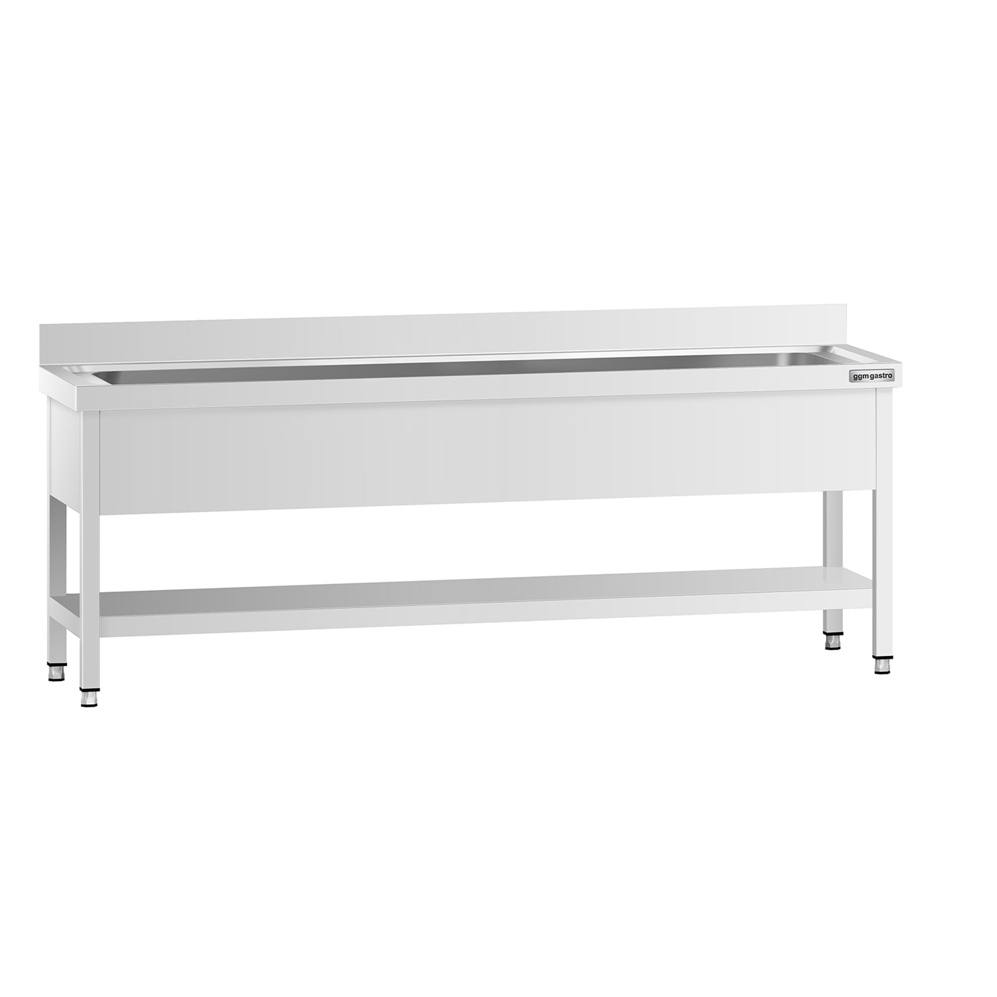 Topfspültisch - 2000x700mm - mit Grundboden & 1 Becken