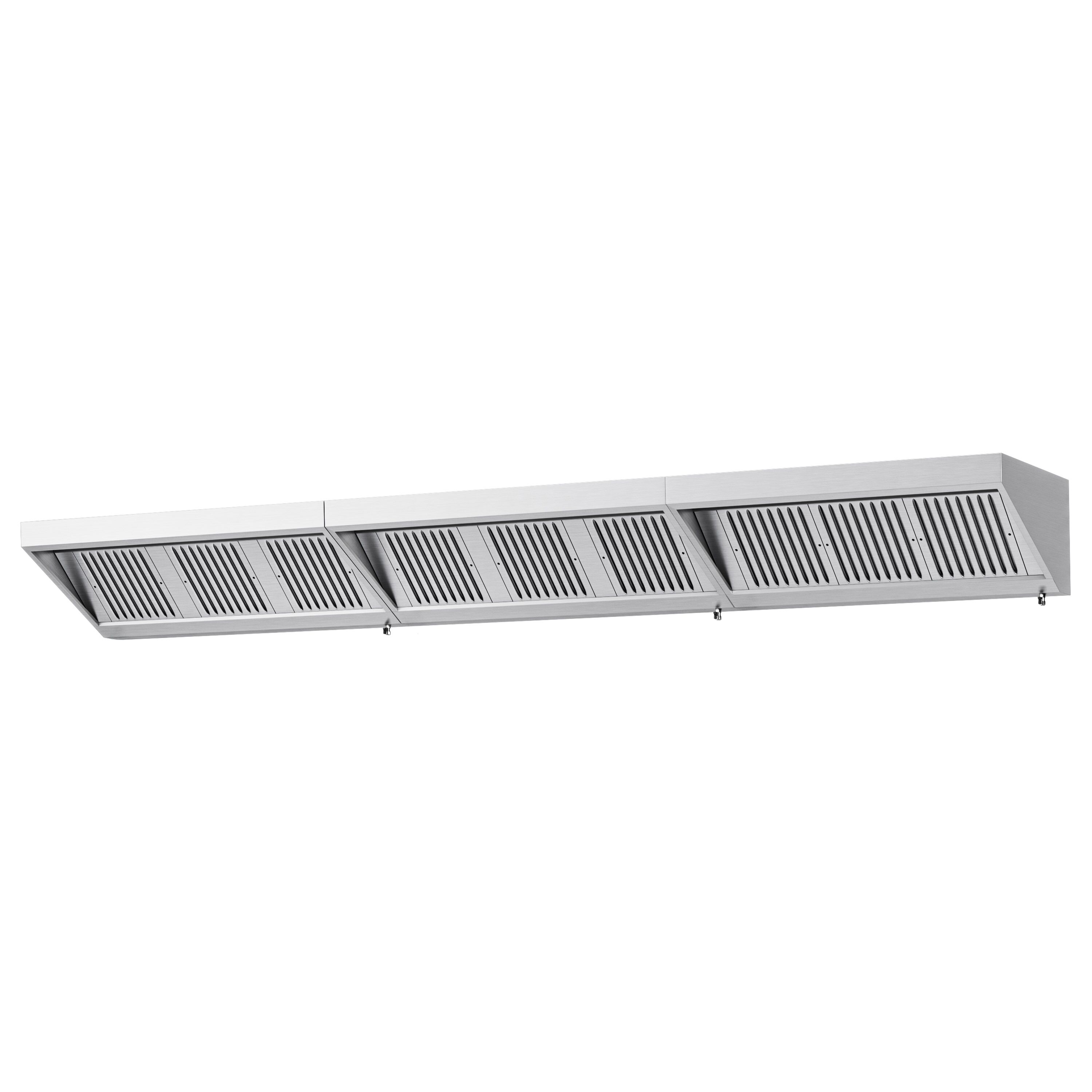 Fali elszívóernyő - 4600 mm - 700 mm mély - Labirintszűrő és világítás - motor nélkül
