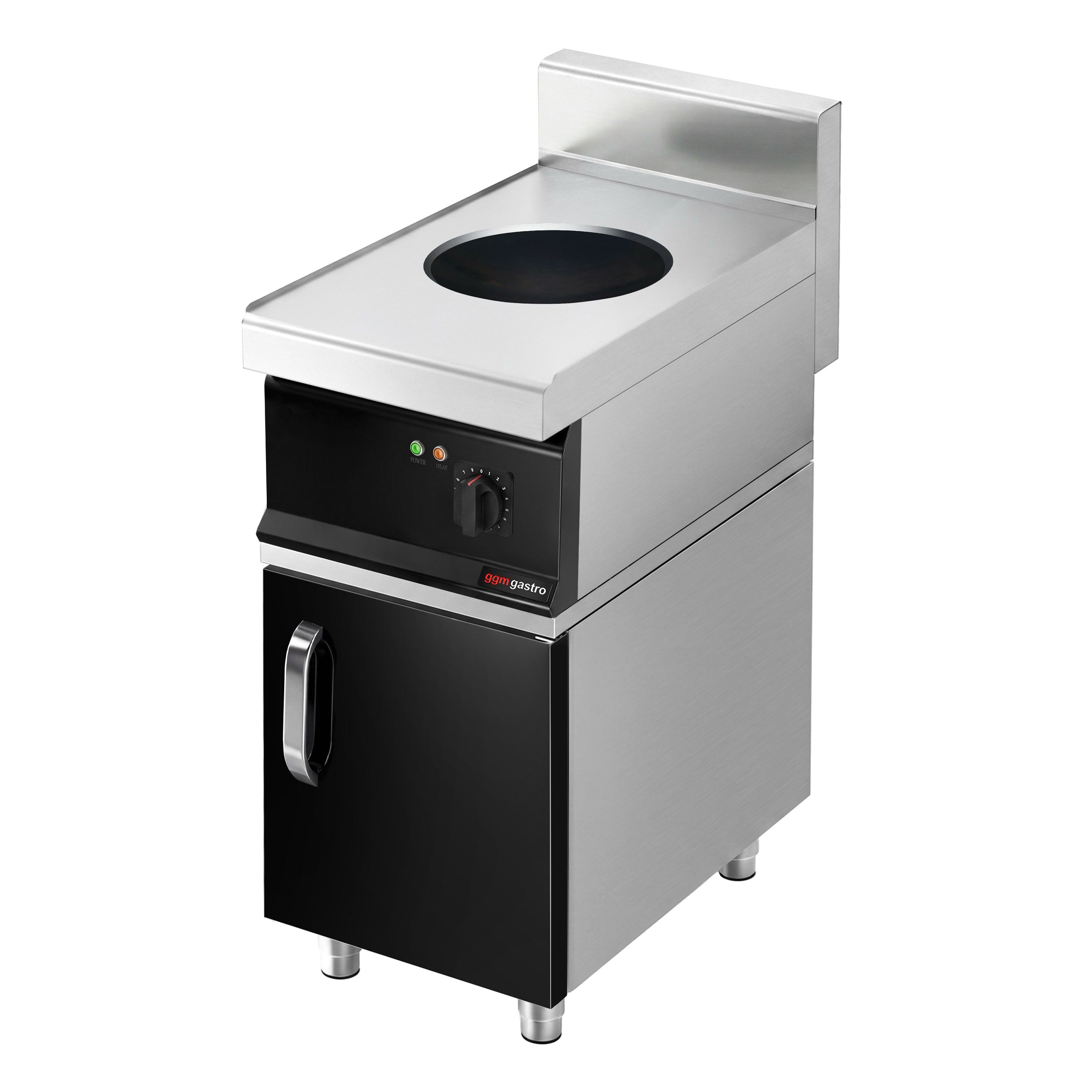 Wok à induction - 3,5 kW - incl. soubassement avec 1 porte