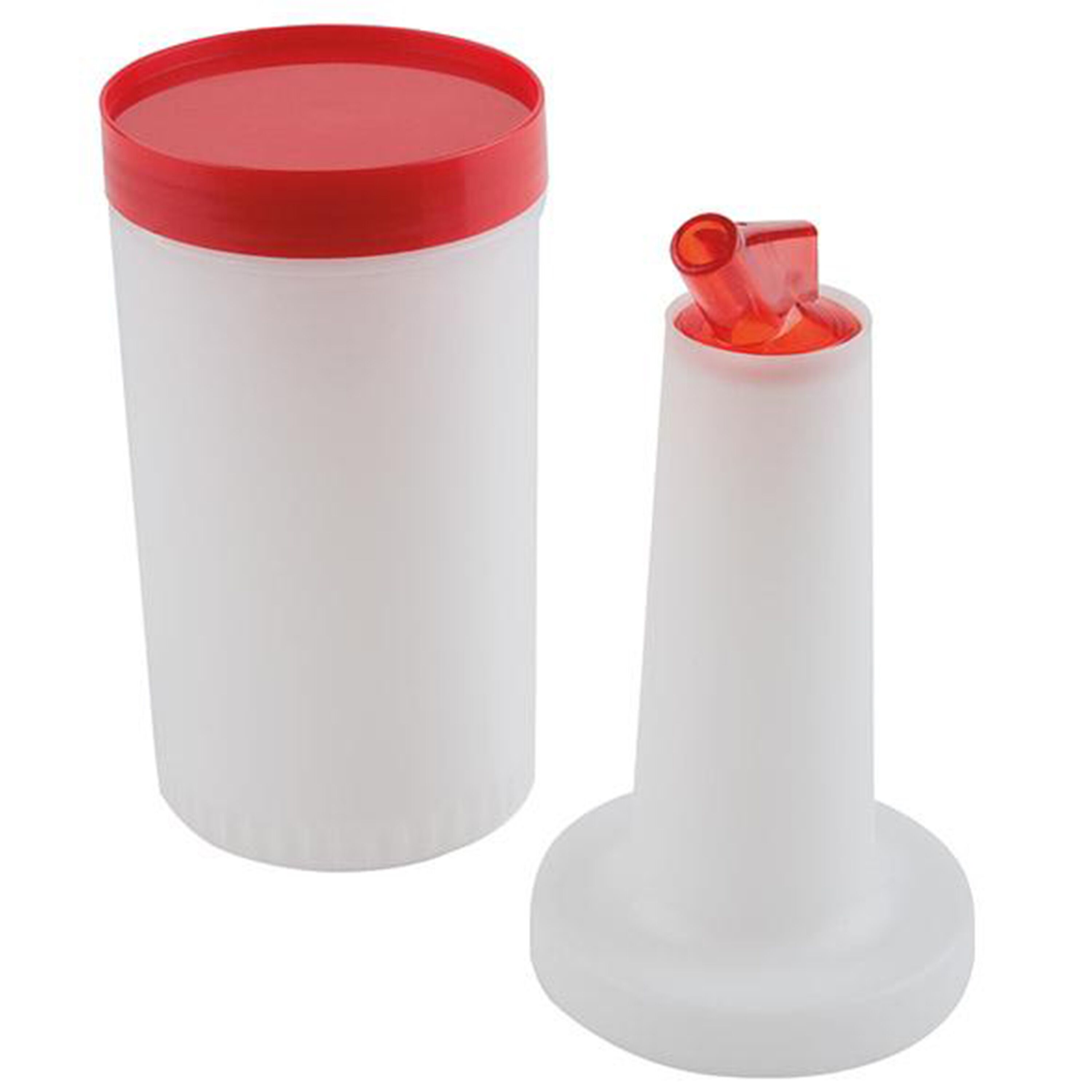 (6 pcs) Distributeur de sauce - avec bouchon à vis - 0,85L - Polypropylène