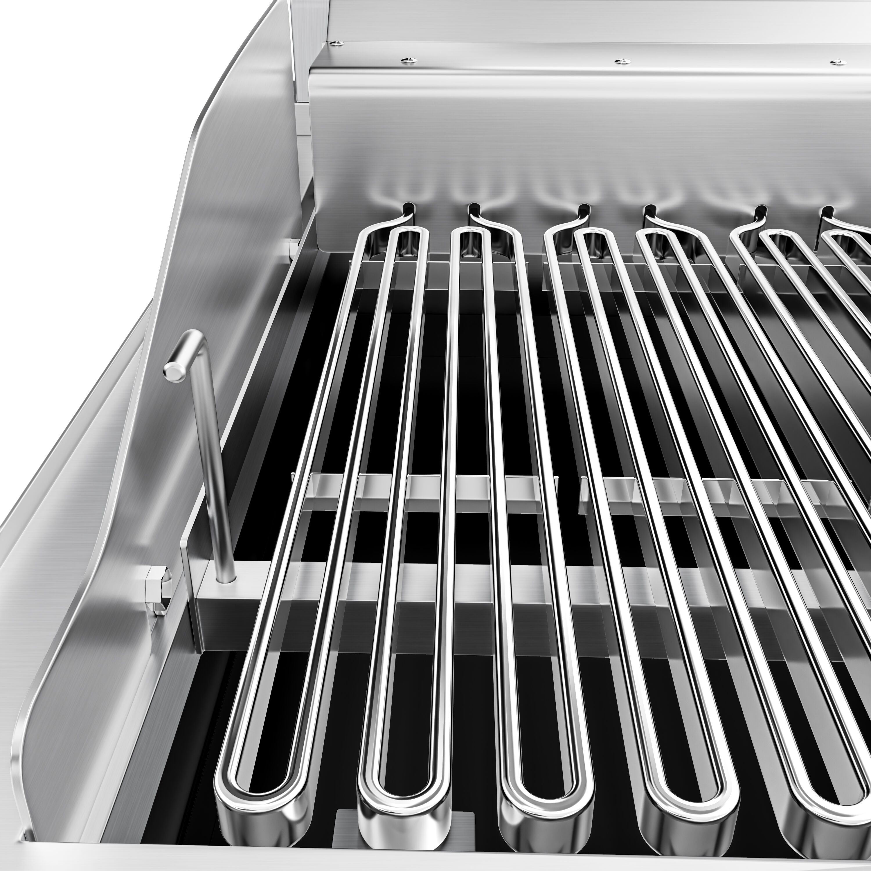 Grill électrique professionnel direct à eau - 8,75kW - de table - P700mm - 2 brûleurs - grilles réglables en hauteur